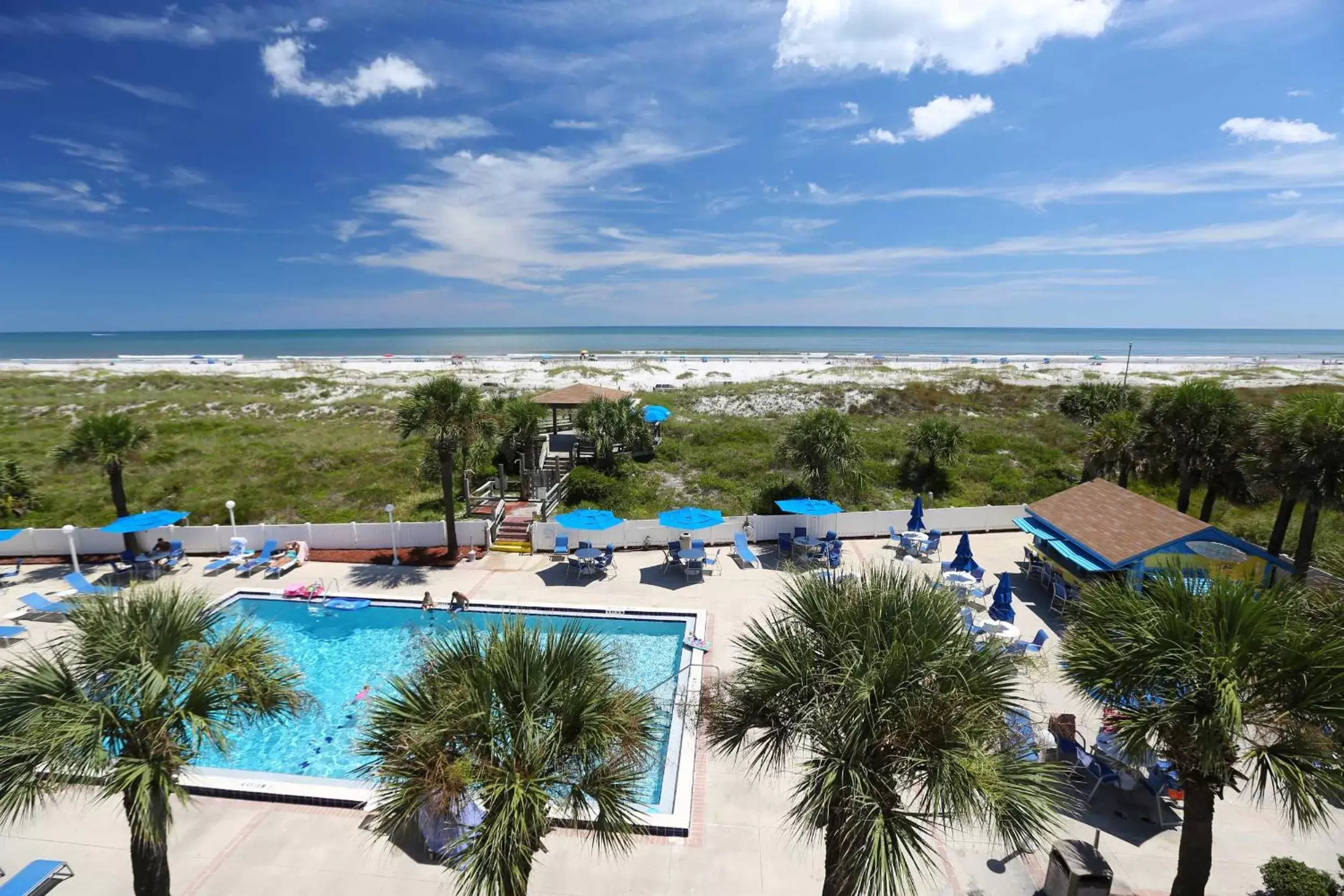 Pool View in Guy Harvey Resort on Saint Augustine Beach