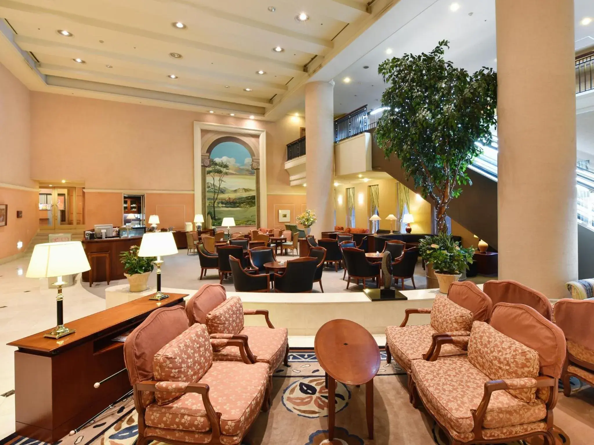 Lobby or reception, Restaurant/Places to Eat in Hotel Crown Palais Chiryu