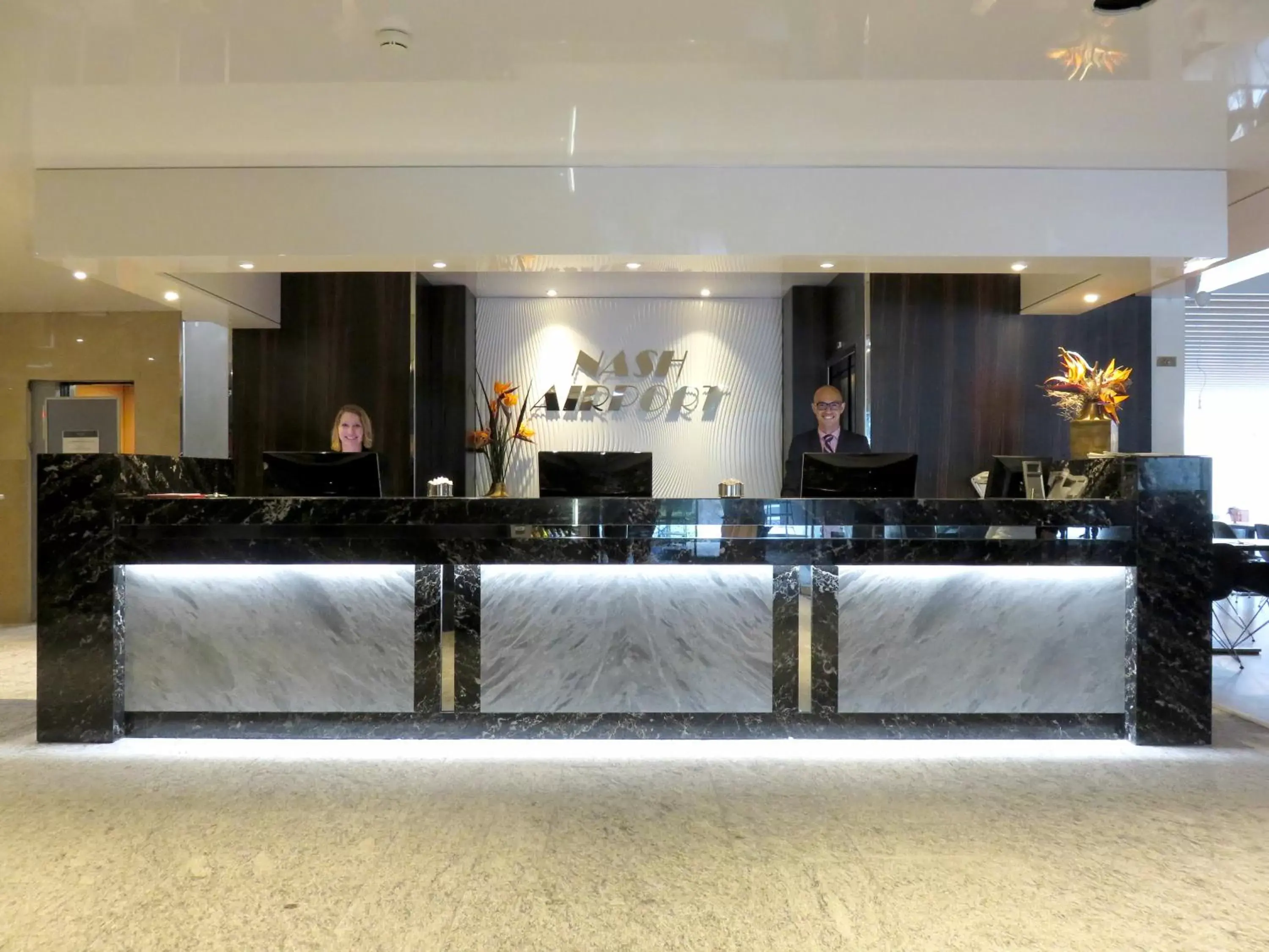 Lobby or reception in Nash Airport Hotel