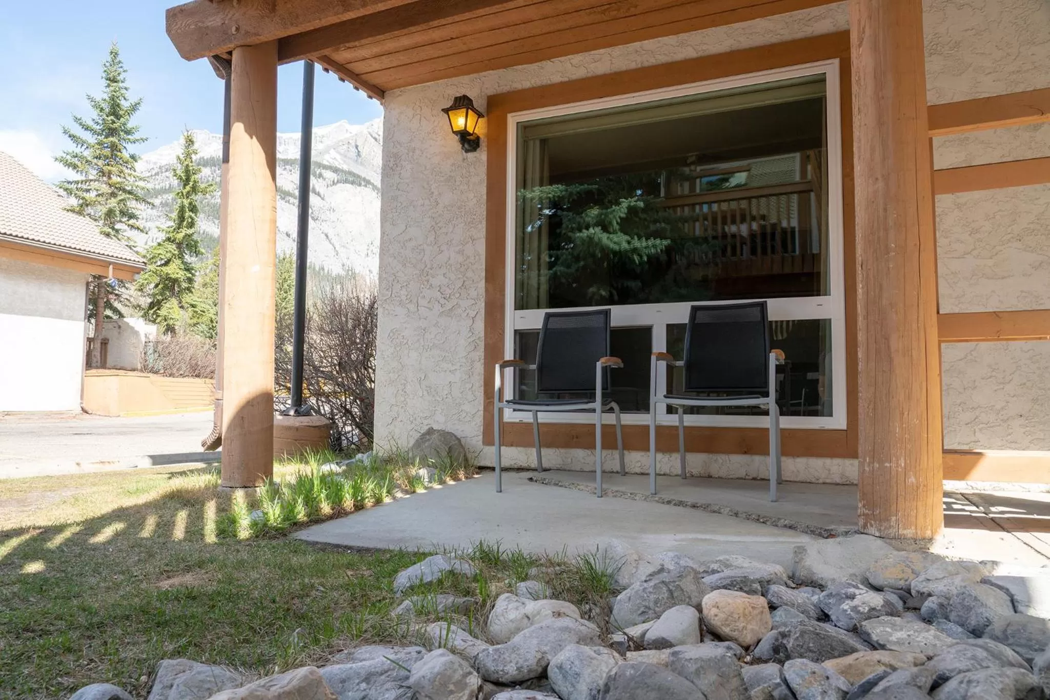 Patio in Banff Rocky Mountain Resort