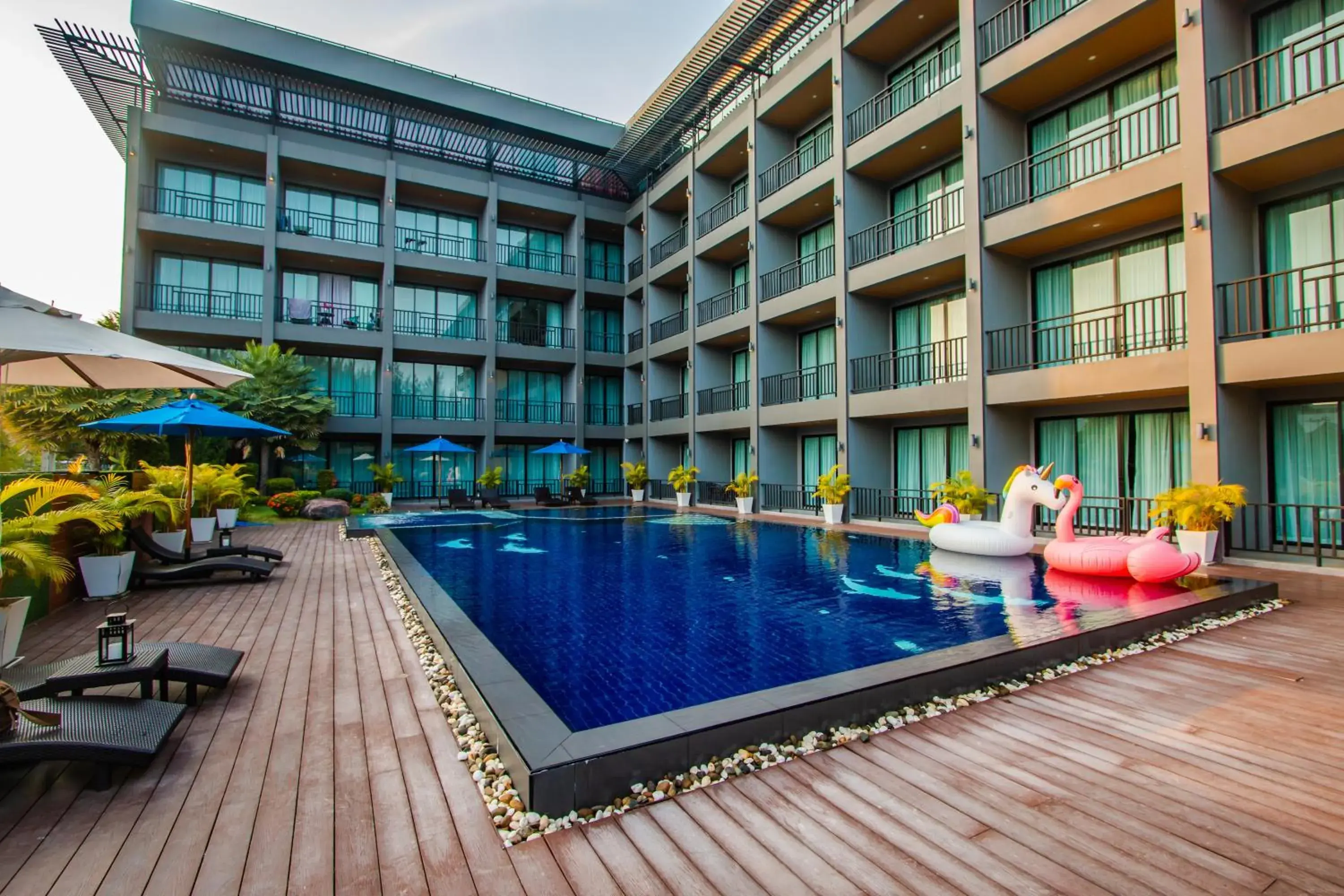 Pool view, Swimming Pool in Sun Marina Cha-Am