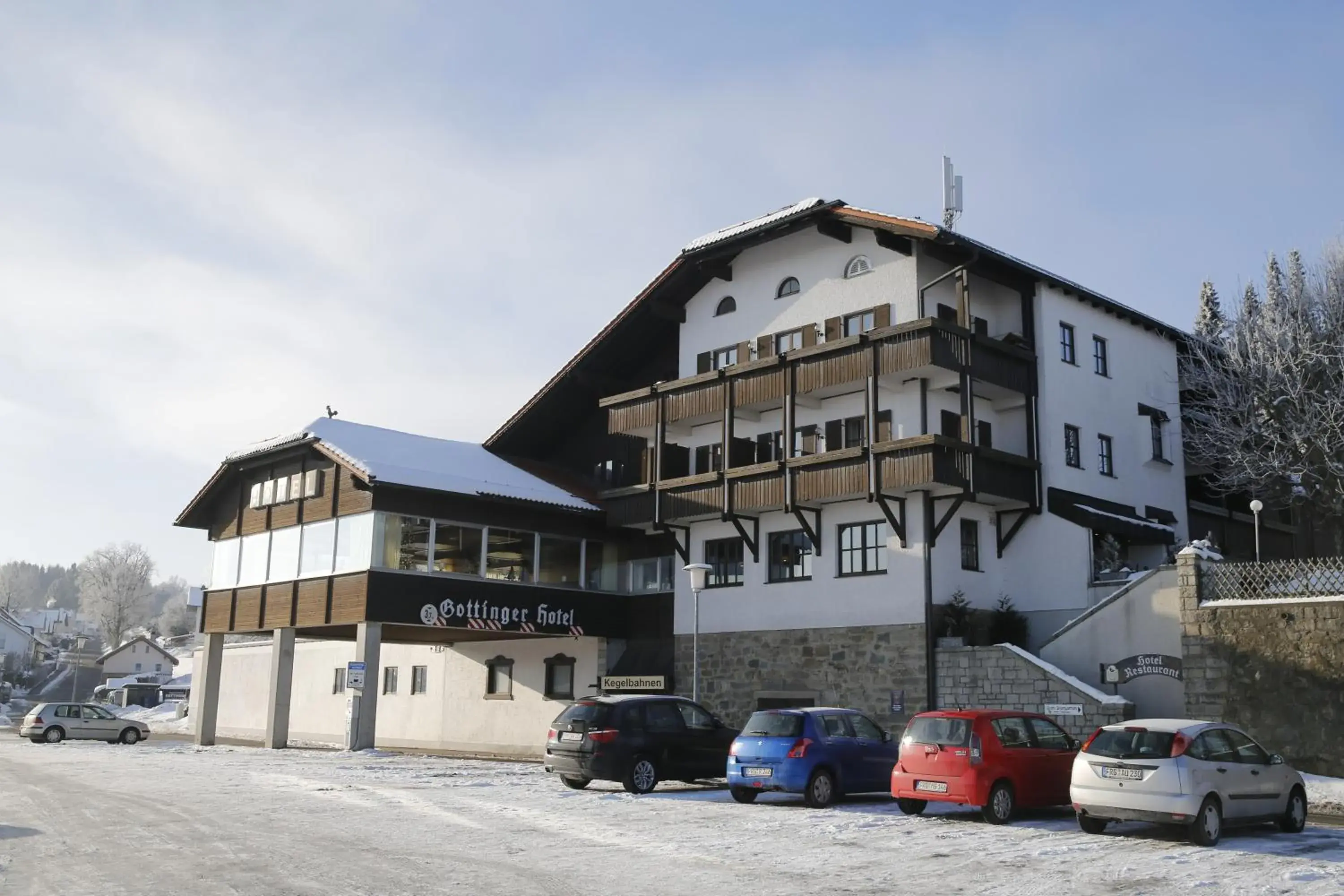 Property building, Winter in Landhotel Gottinger