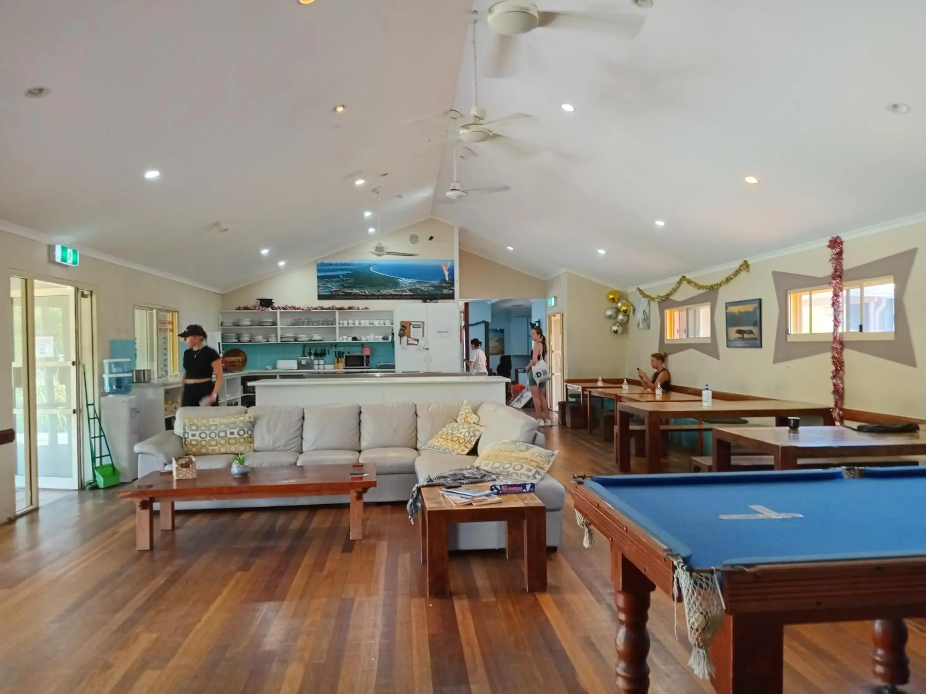 Property building, Billiards in Flashpackers Hervey Bay Hostel