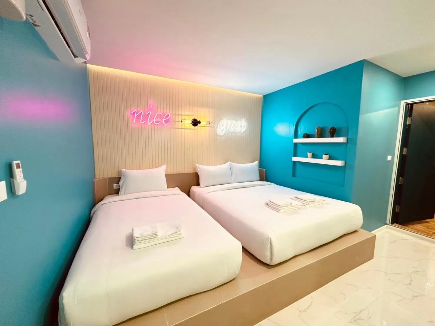 Bed in Ascella Bangkok Hotel