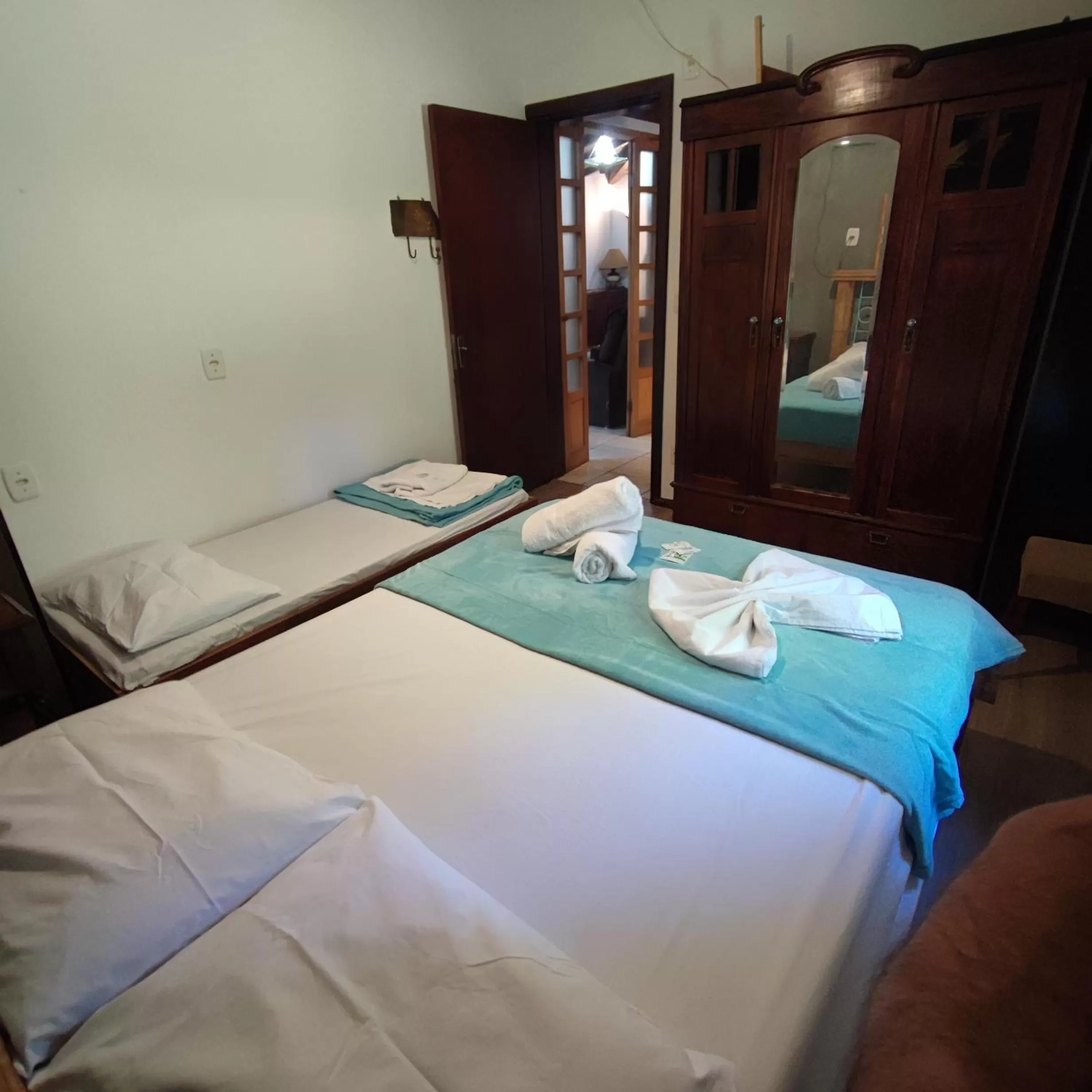 Bed in Hotel Chácara das Flores