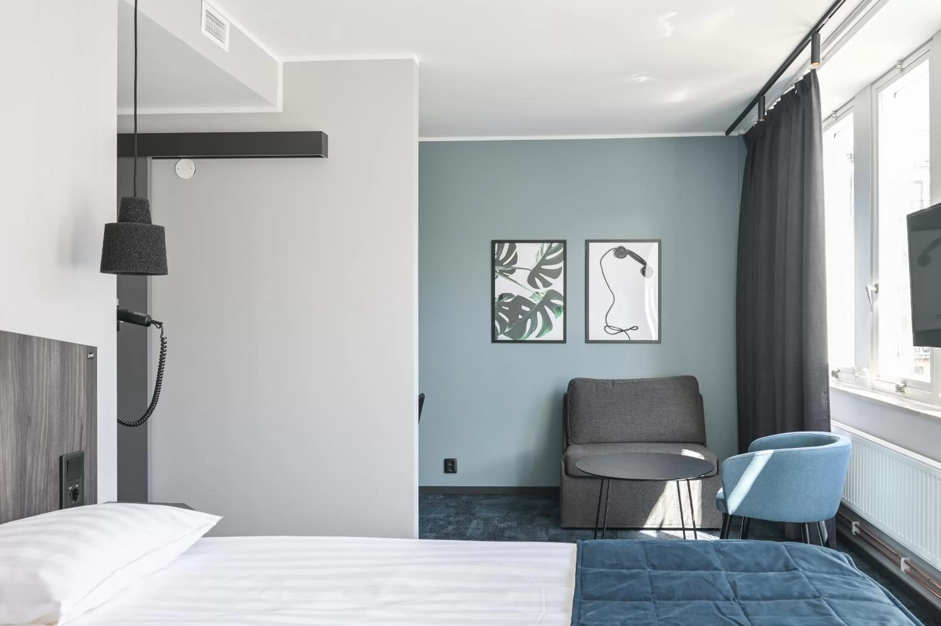 Bed in Hotel Fridhem