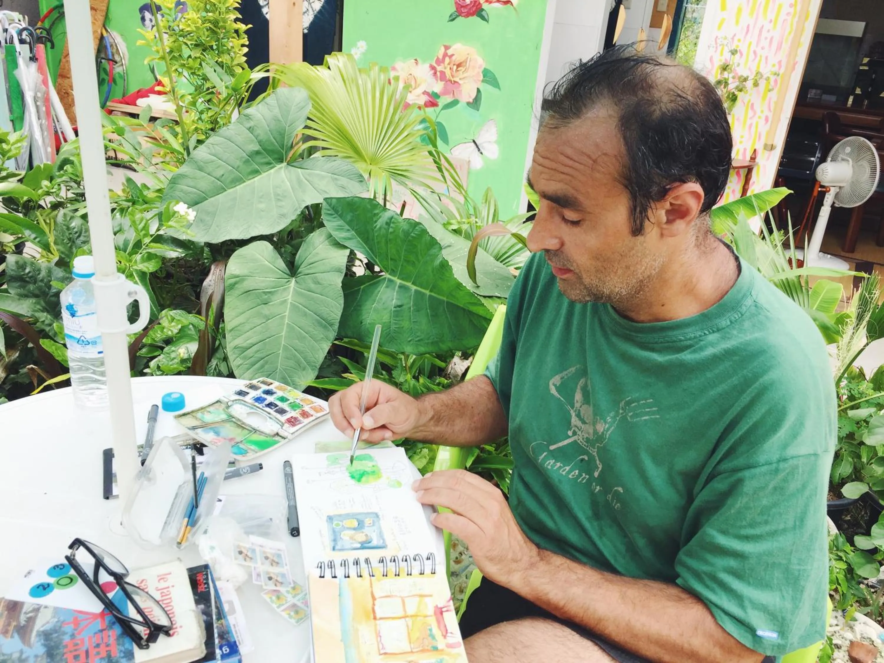 People in Kamagasaki University of the Arts Cafe Garden Guest House aka Cocoroom