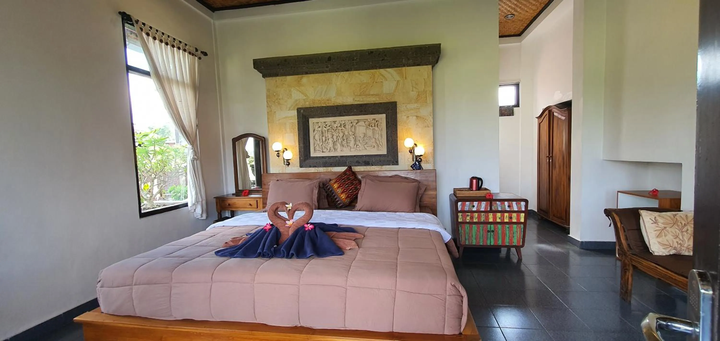 Bed in Kun - Kun Guest House Ubud