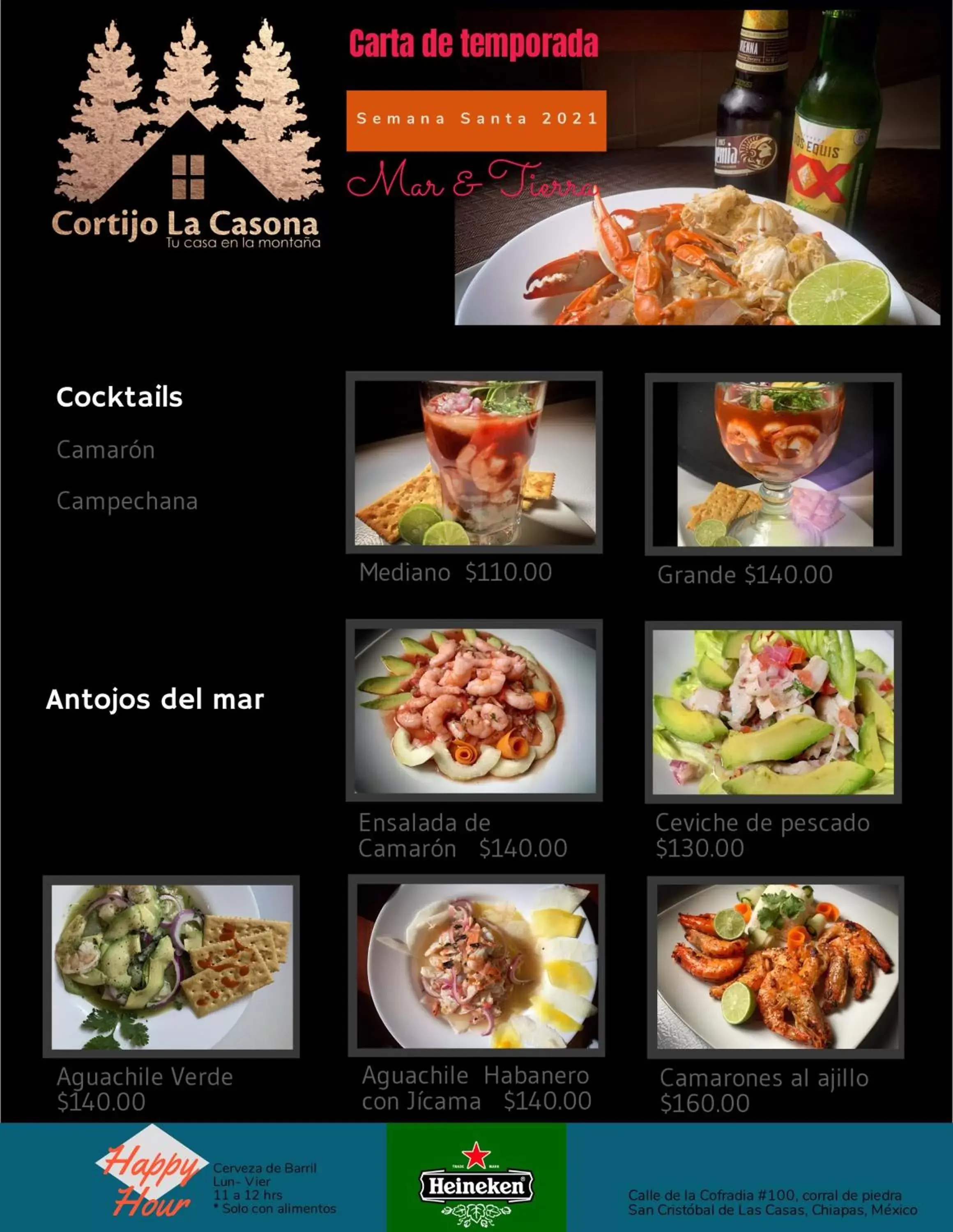 Restaurant/places to eat in CORTIJO LA CASONA & Bungalow al Pie de la Montaña
