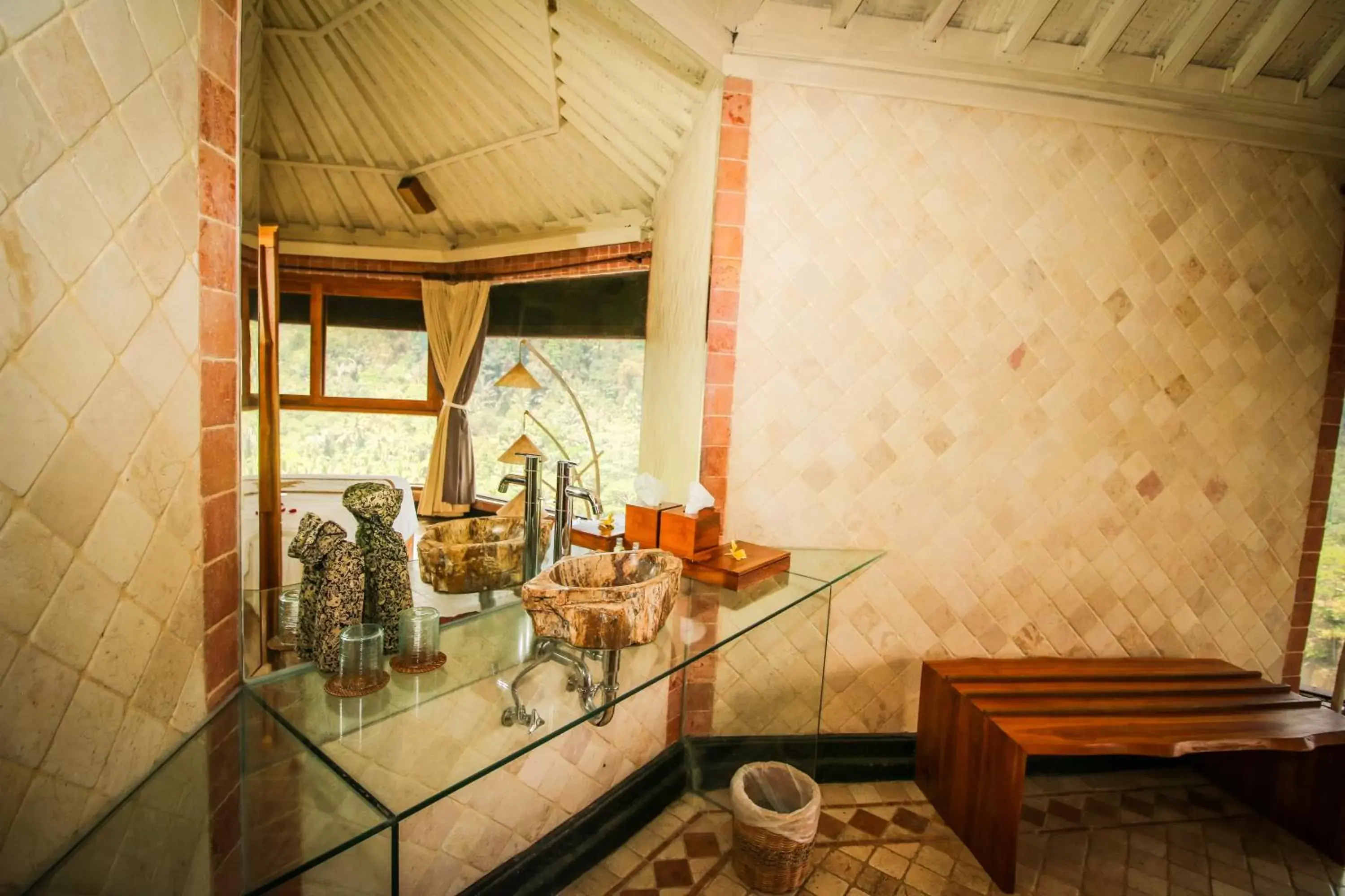 Bathroom in Kupu Kupu Barong Villas and Tree Spa by L’OCCITANE