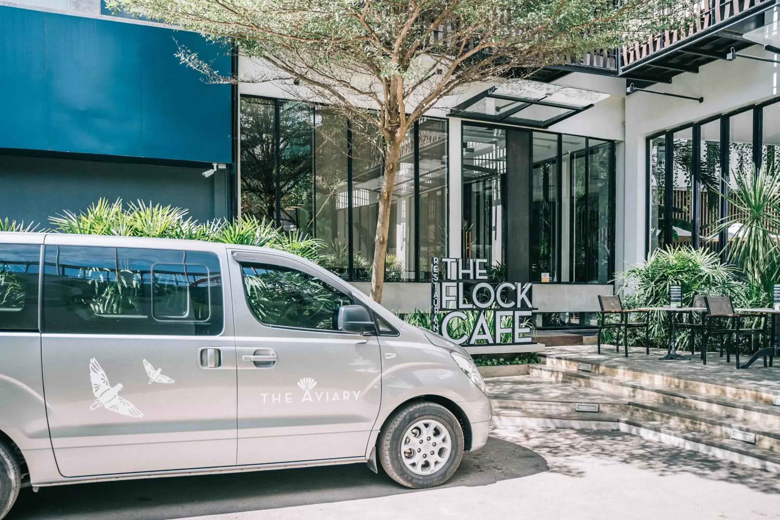 Facade/entrance in The Aviary Hotel