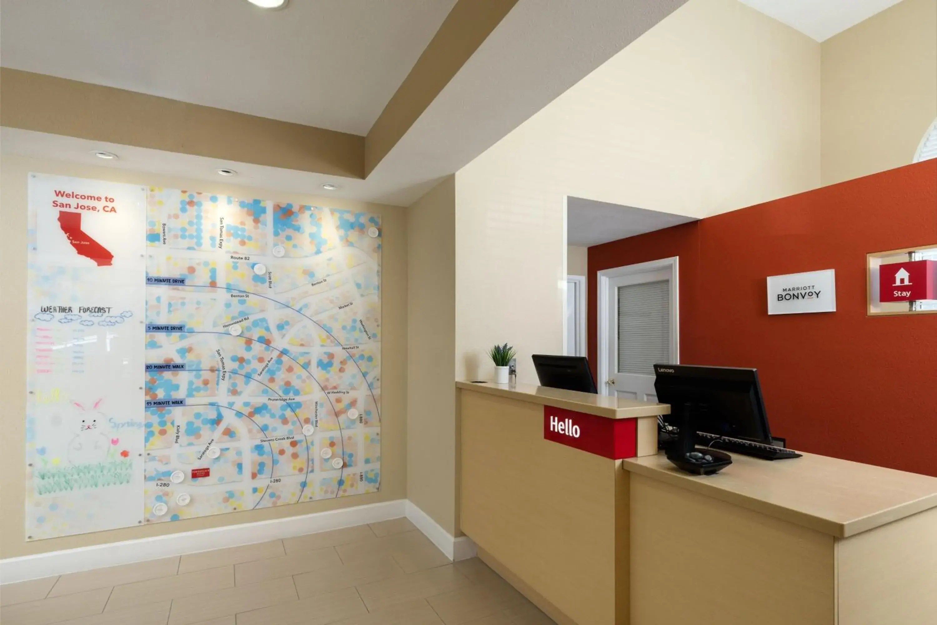 Property building, TV/Entertainment Center in TownePlace Suites by Marriott San Jose Cupertino