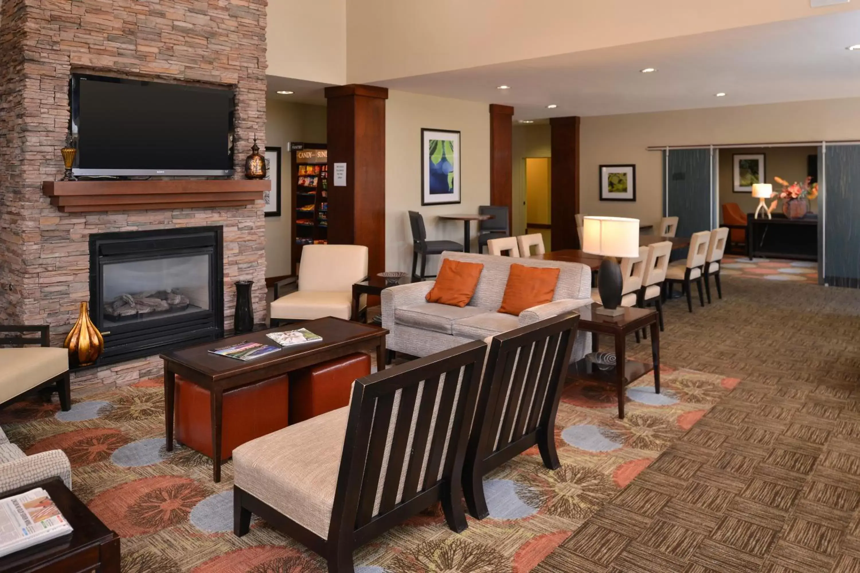 Property building, Seating Area in Staybridge Suites San Antonio-Stone Oak, an IHG Hotel