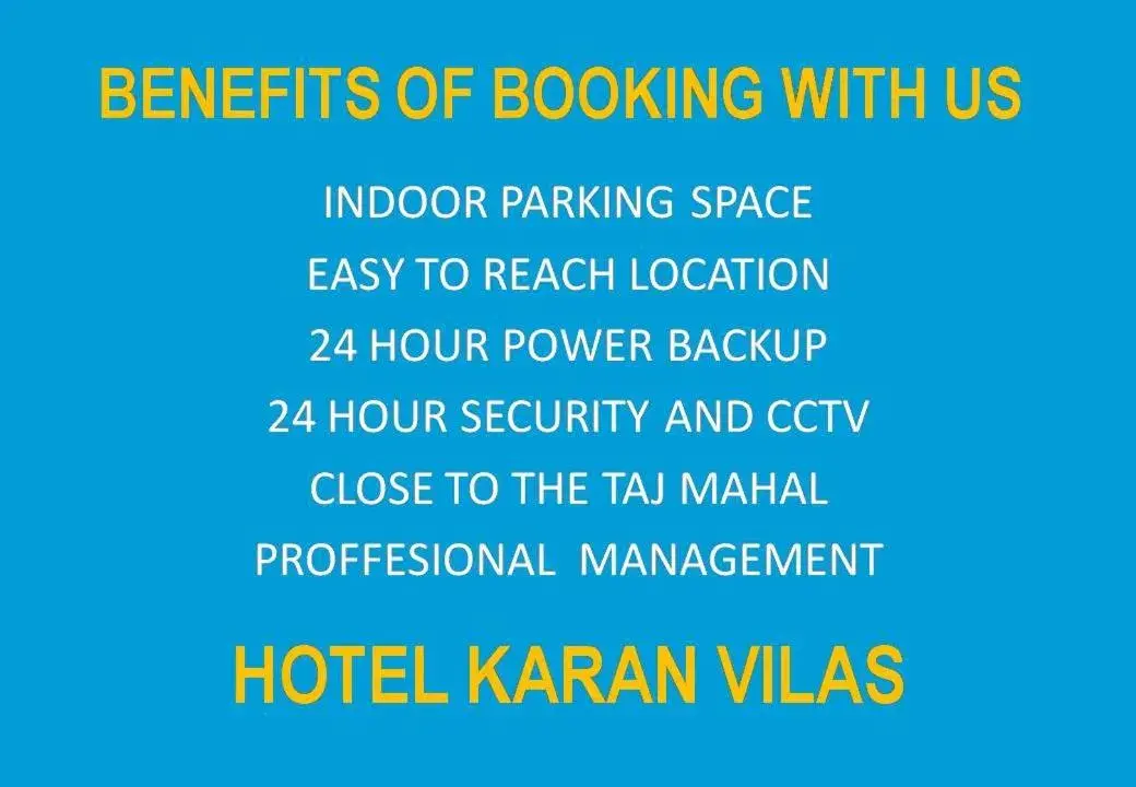 Area and facilities in Hotel Karan Vilas