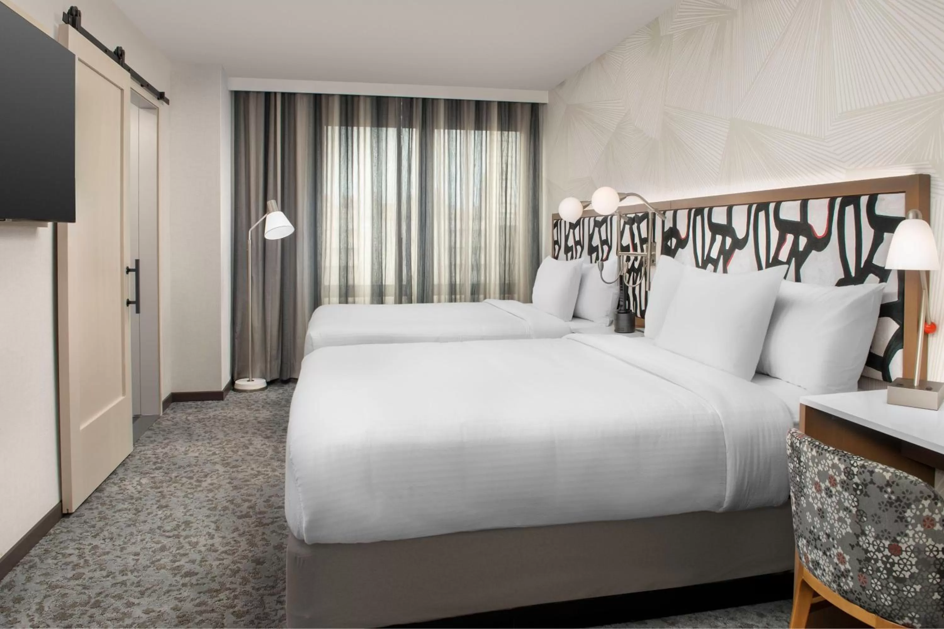 Bedroom, Bed in SpringHill Suites by Marriott New York Queens