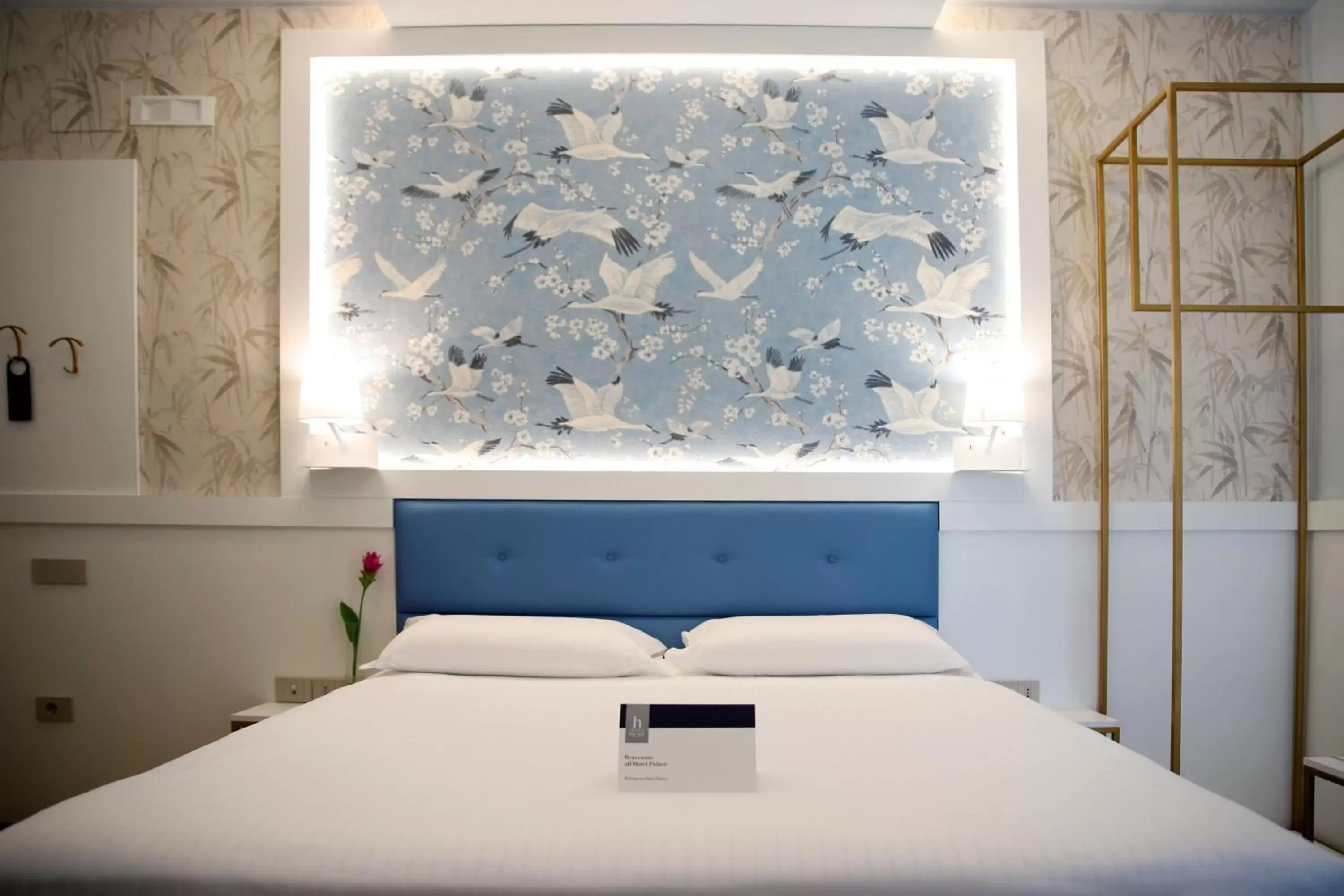 Decorative detail, Bed in Hotel Palace Decorative detail, Bed in Hotel Palace