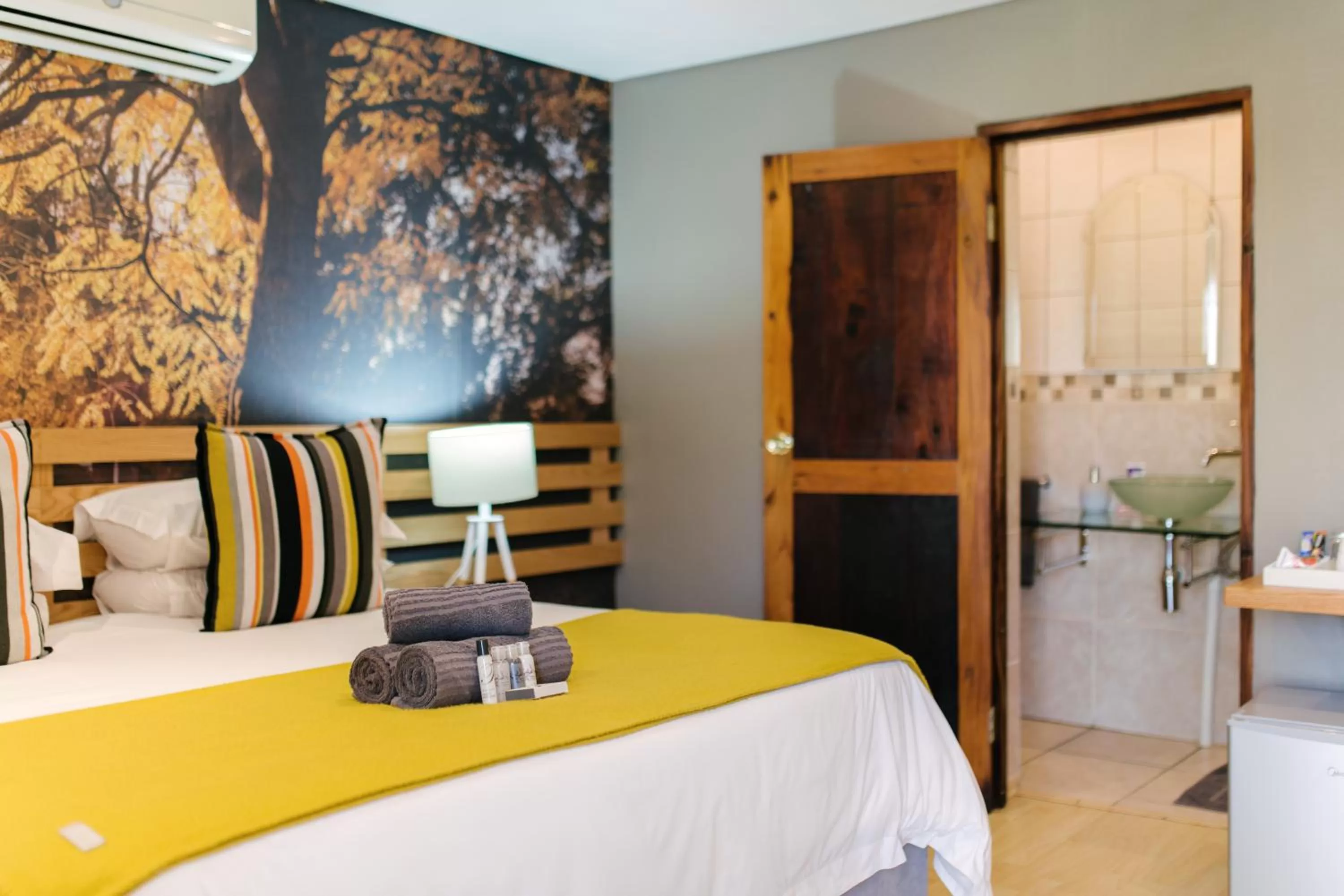 Bed in Agapé Boutique Guesthouse Bothaville