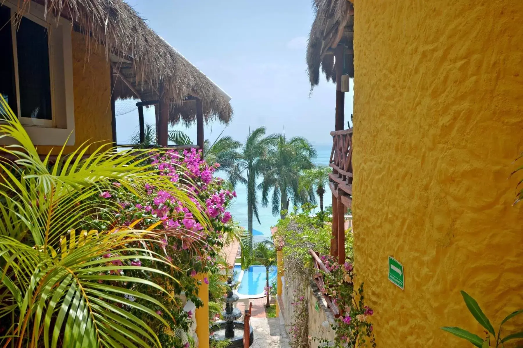 Pool View in Hotel La Joya Isla Mujeres