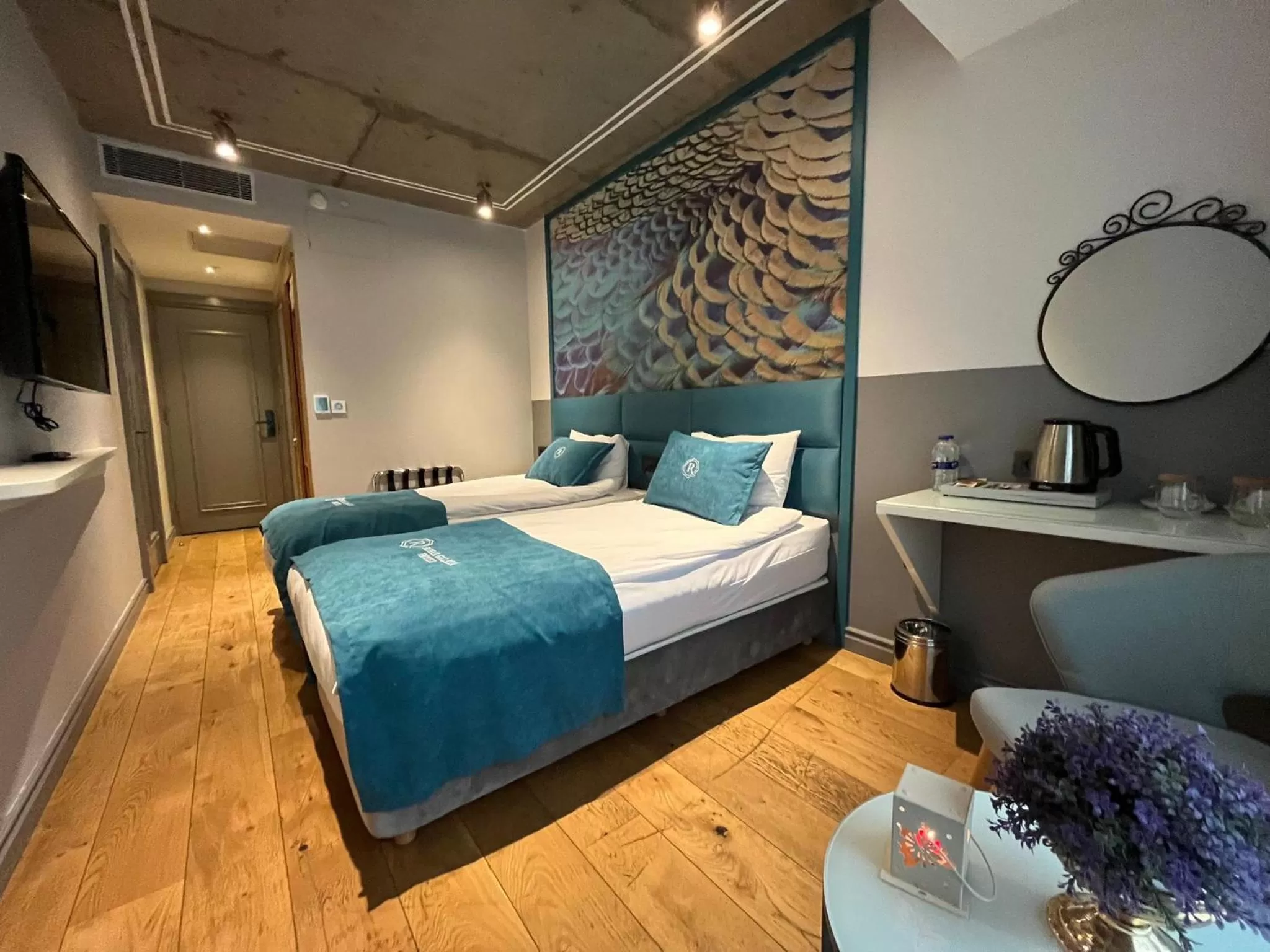 Bed in Royal Galata Hotel