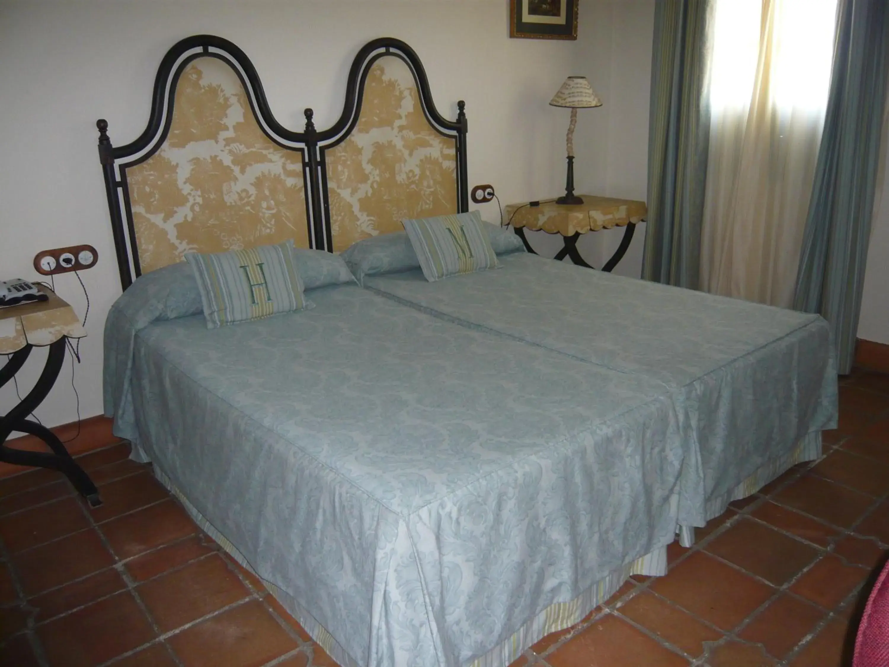 Bed in Hacienda Montija Hotel