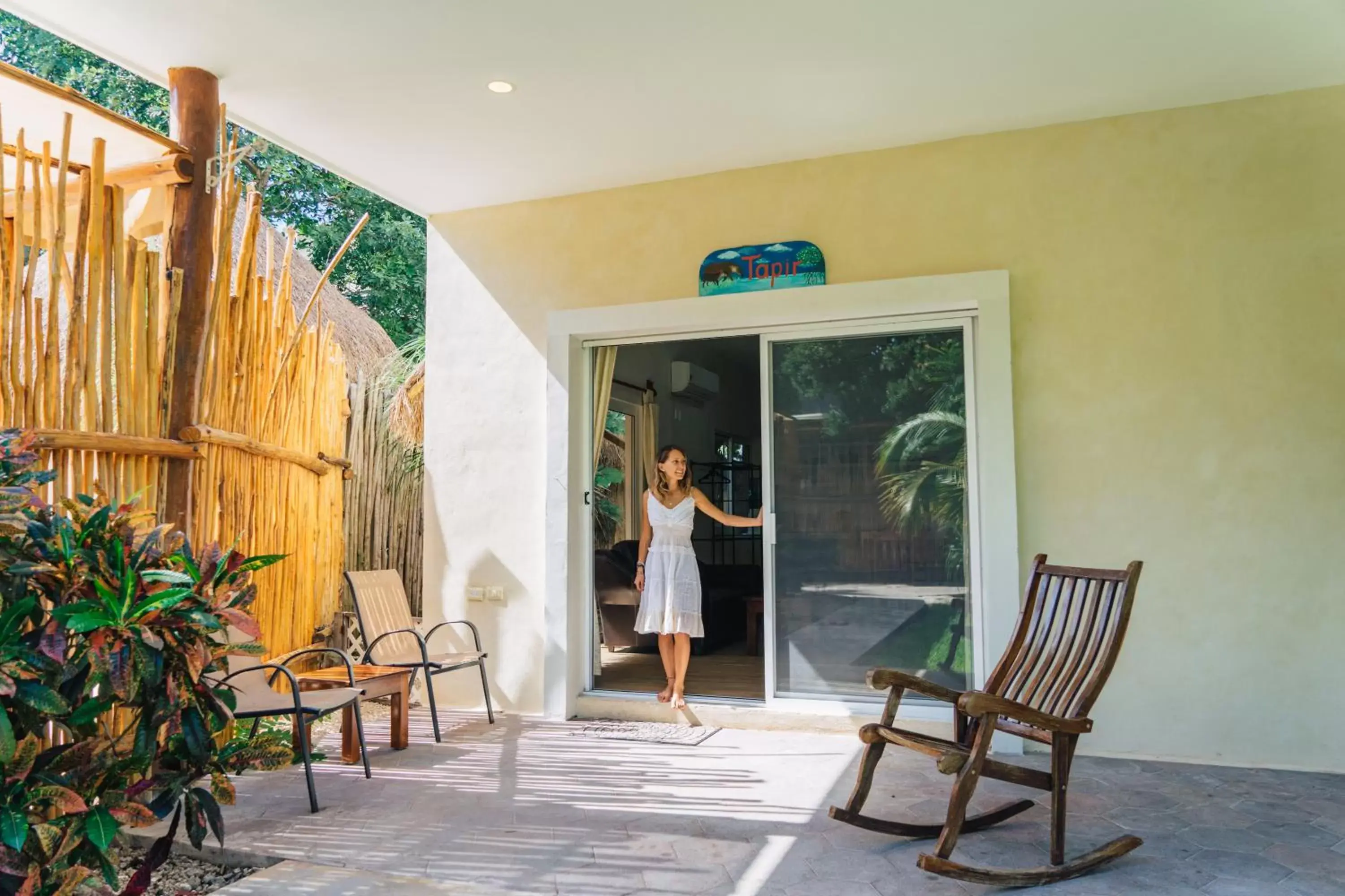 Patio in Hotel & Suites Oasis Bacalar