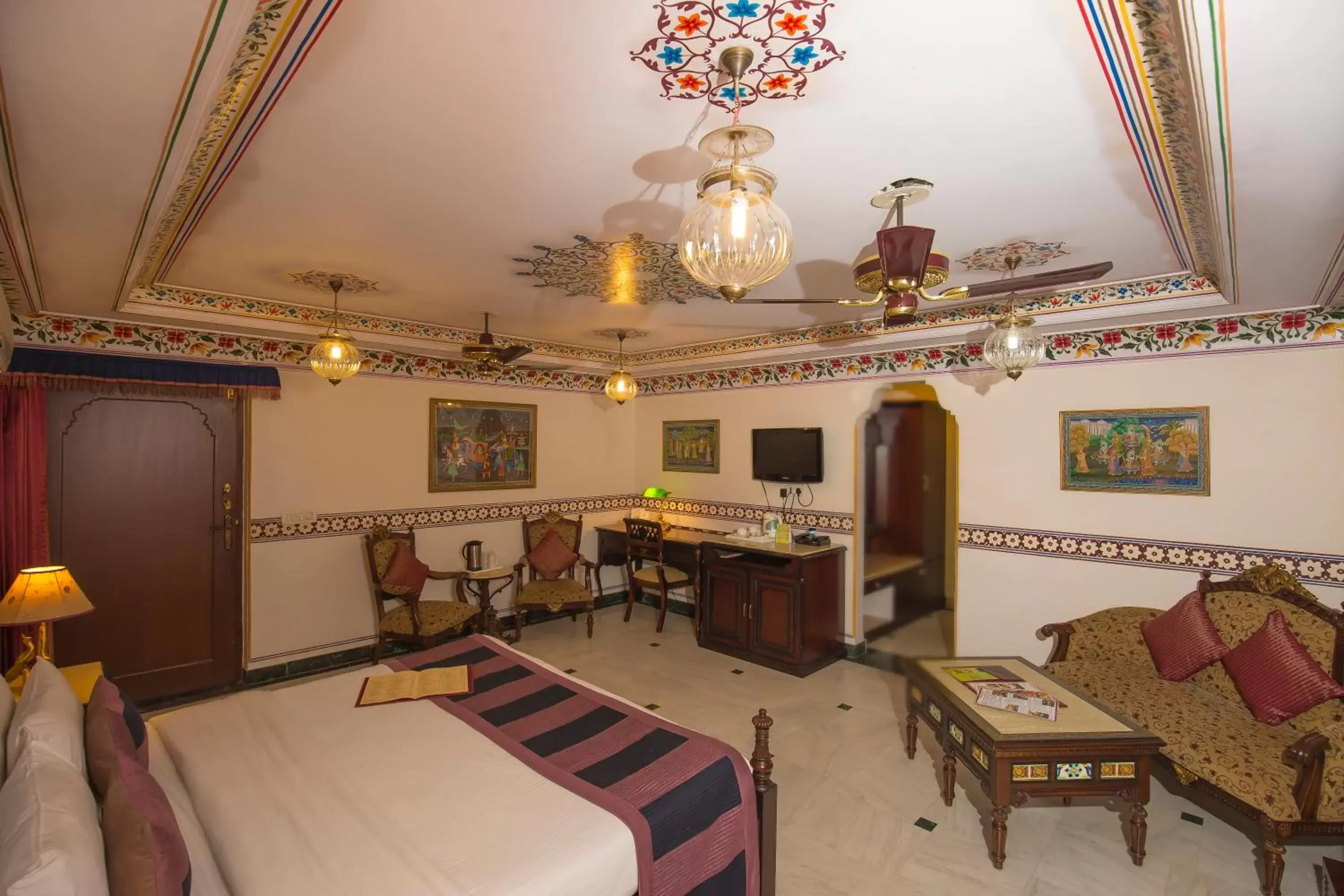 Photo of the whole room, Seating Area in Umaid Bhawan - A Heritage Style Boutique Hotel