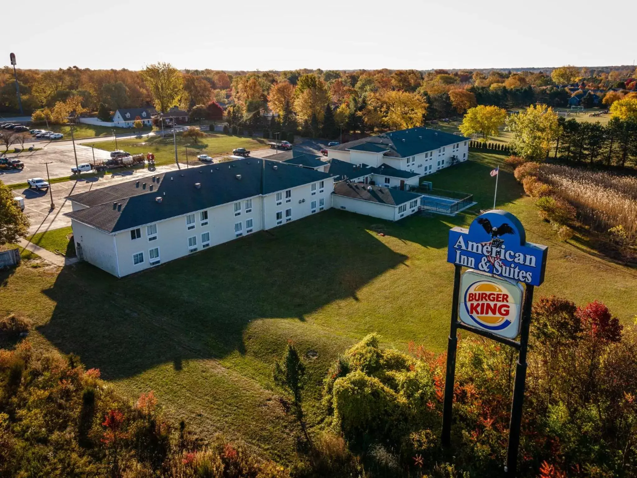 Property building, Bird's-eye View in American Inn & suites