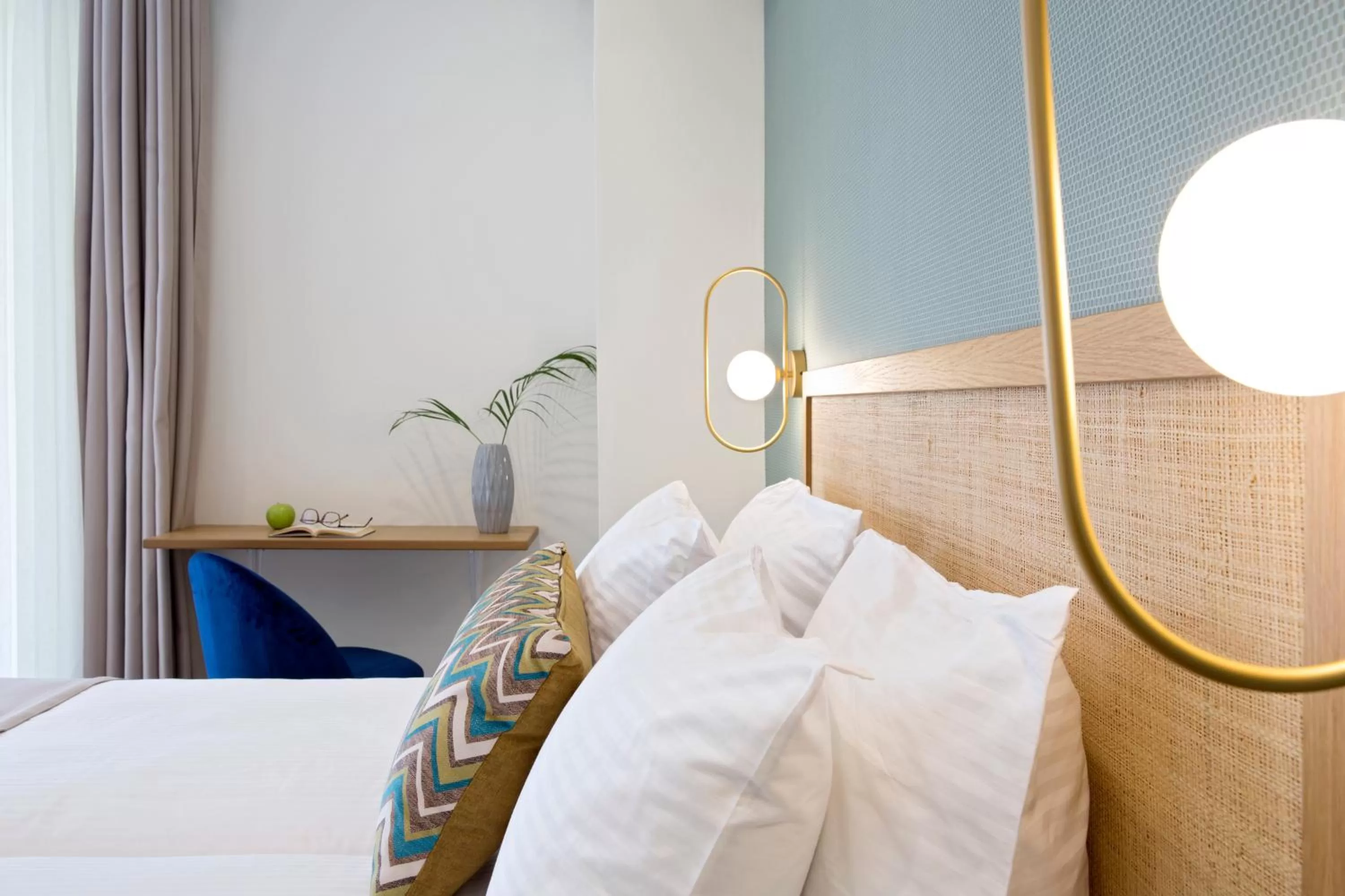 Decorative detail, Bed in Hypnos Inn Athens