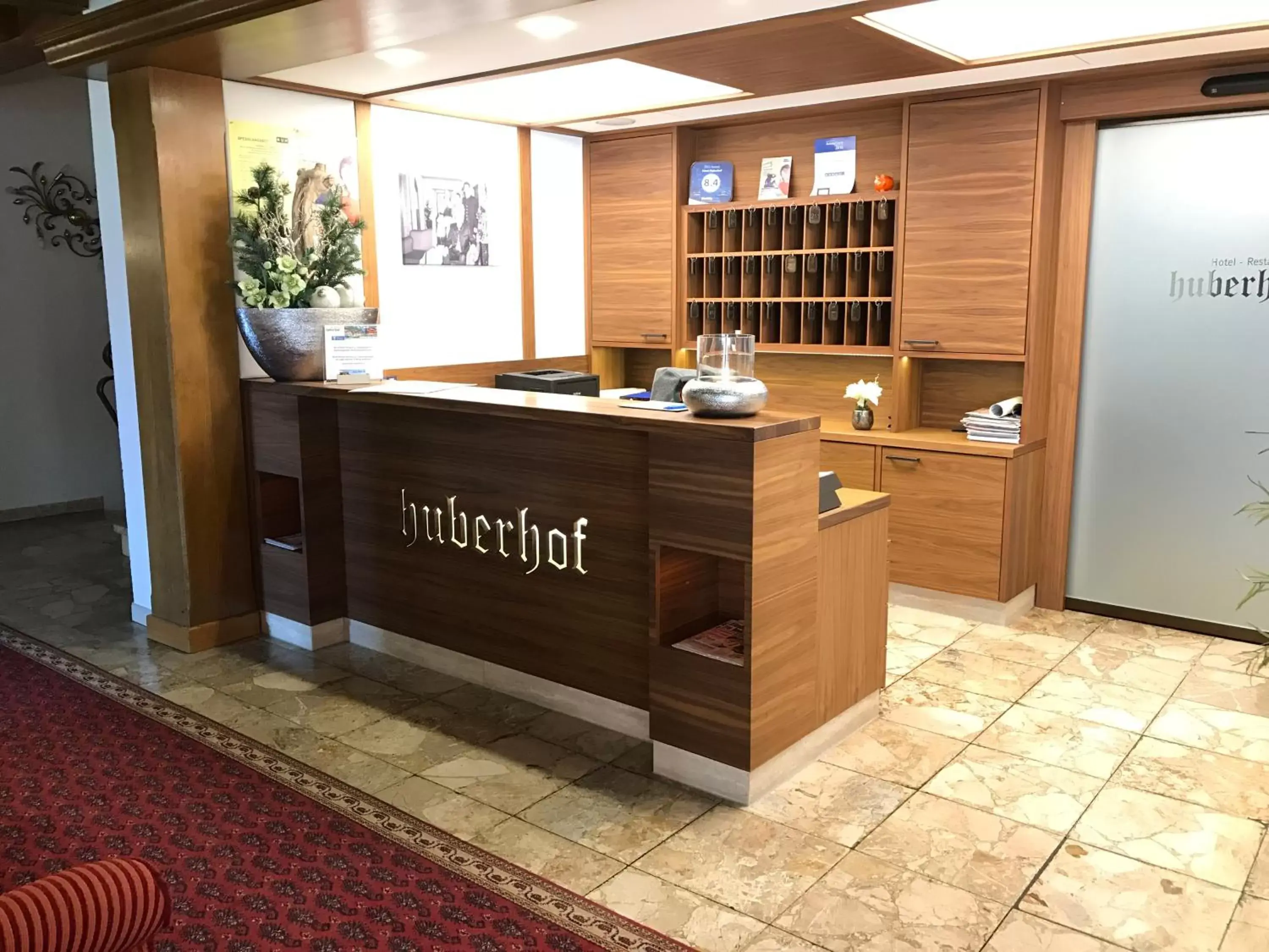 Lobby or reception in Hotel Huberhof