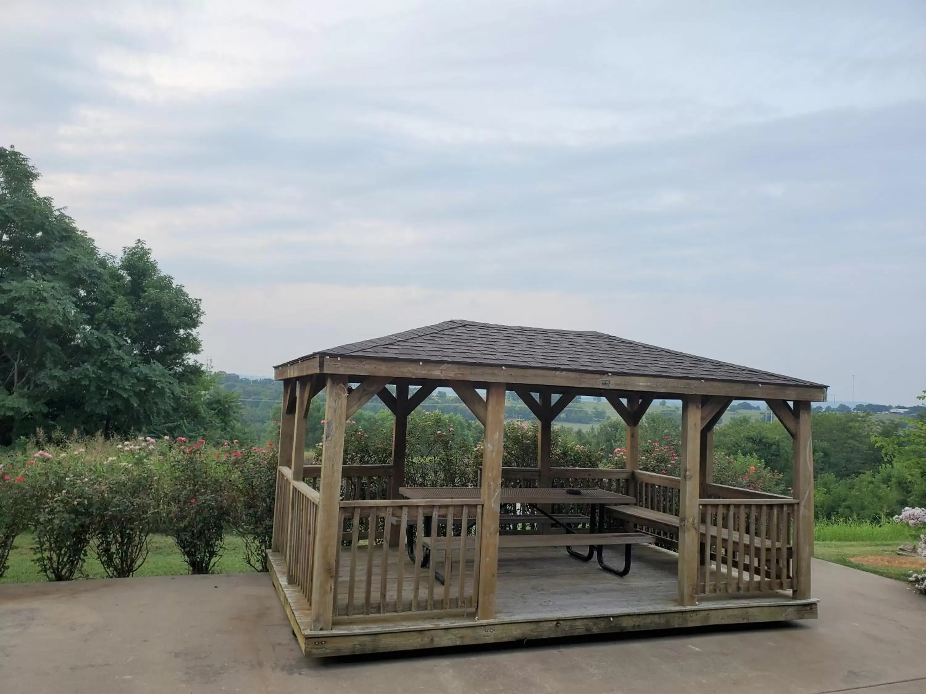 Patio in Candlelight Inn & Suites Hwy 69 near McAlester