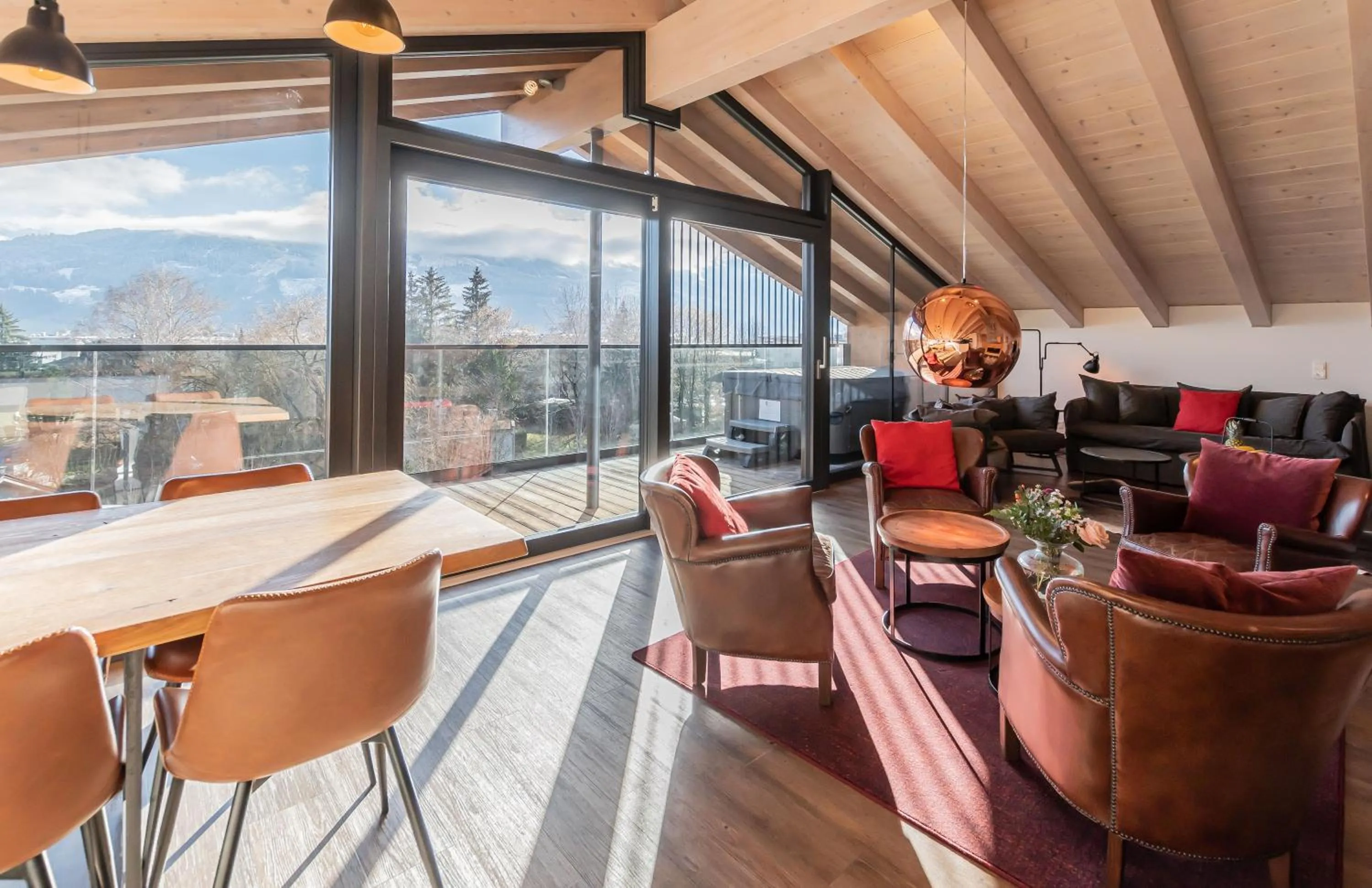 Living room in Schönblick Residence - Absolut Alpine Apartments