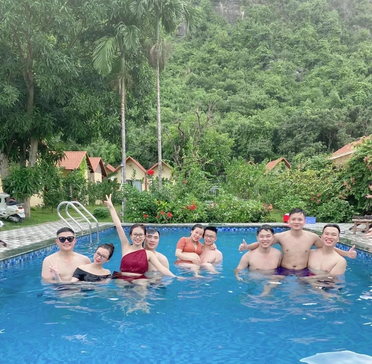 Swimming pool in Trang An Retreat