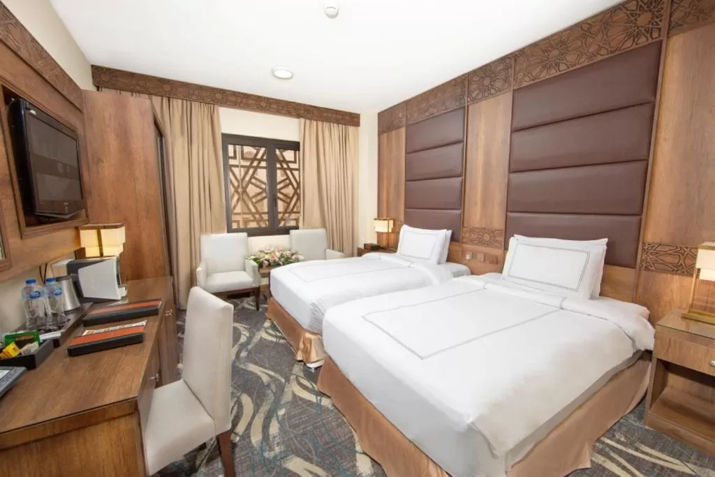 Bed in Dallah Taibah Hotel