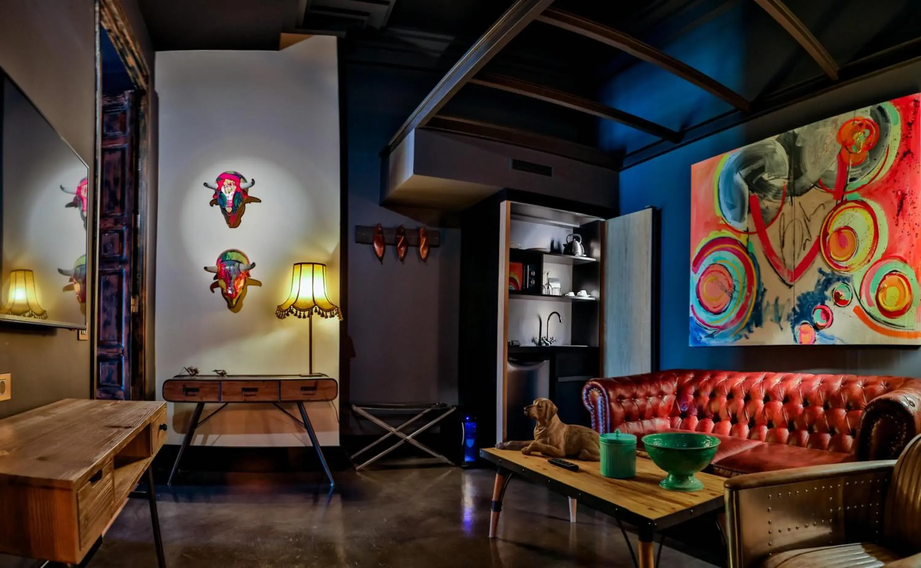 Living room, Seating Area in Hotel Lobby Room Sevilla