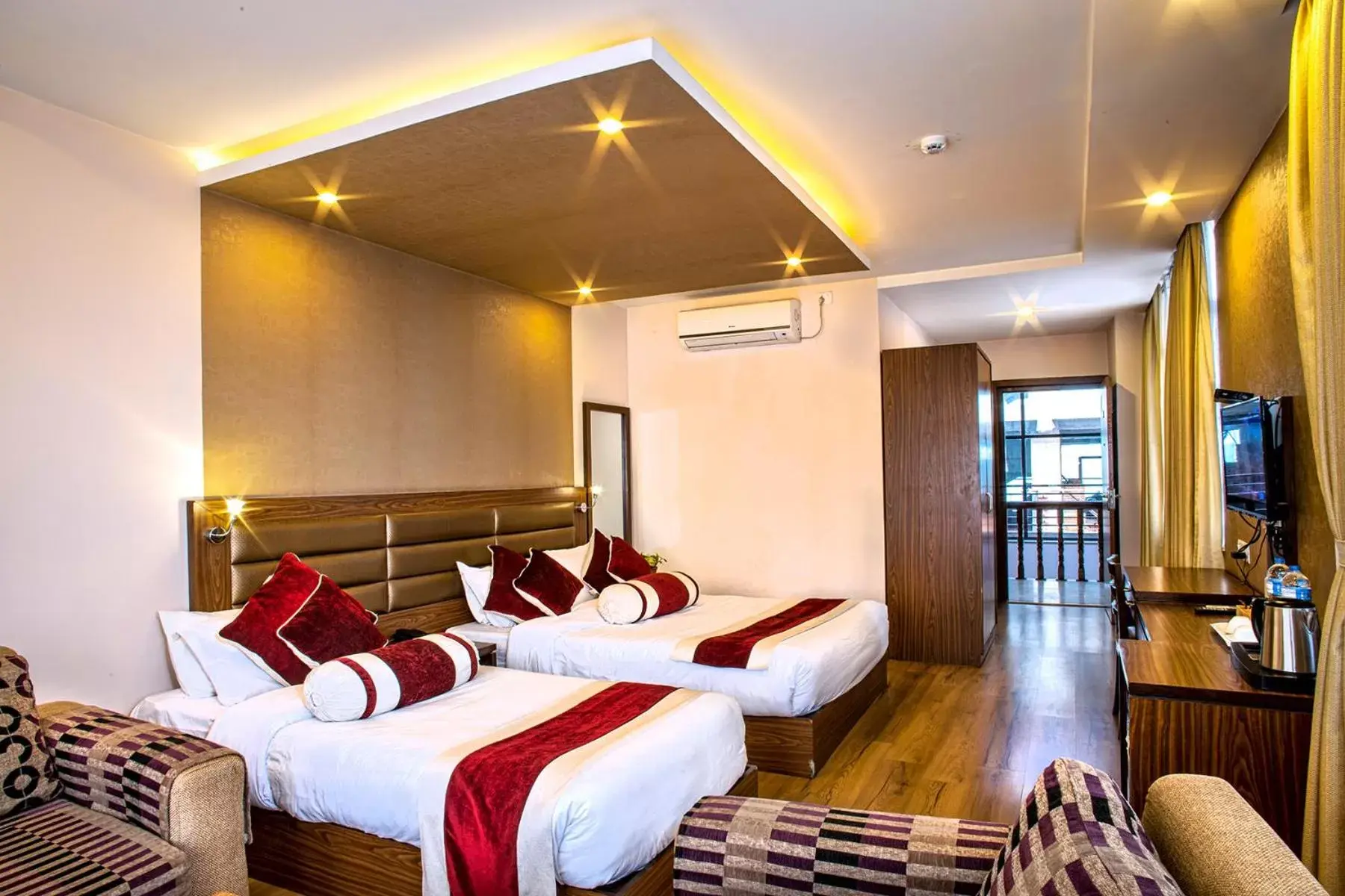 Bedroom, Bed in The Address Kathmandu Hotel