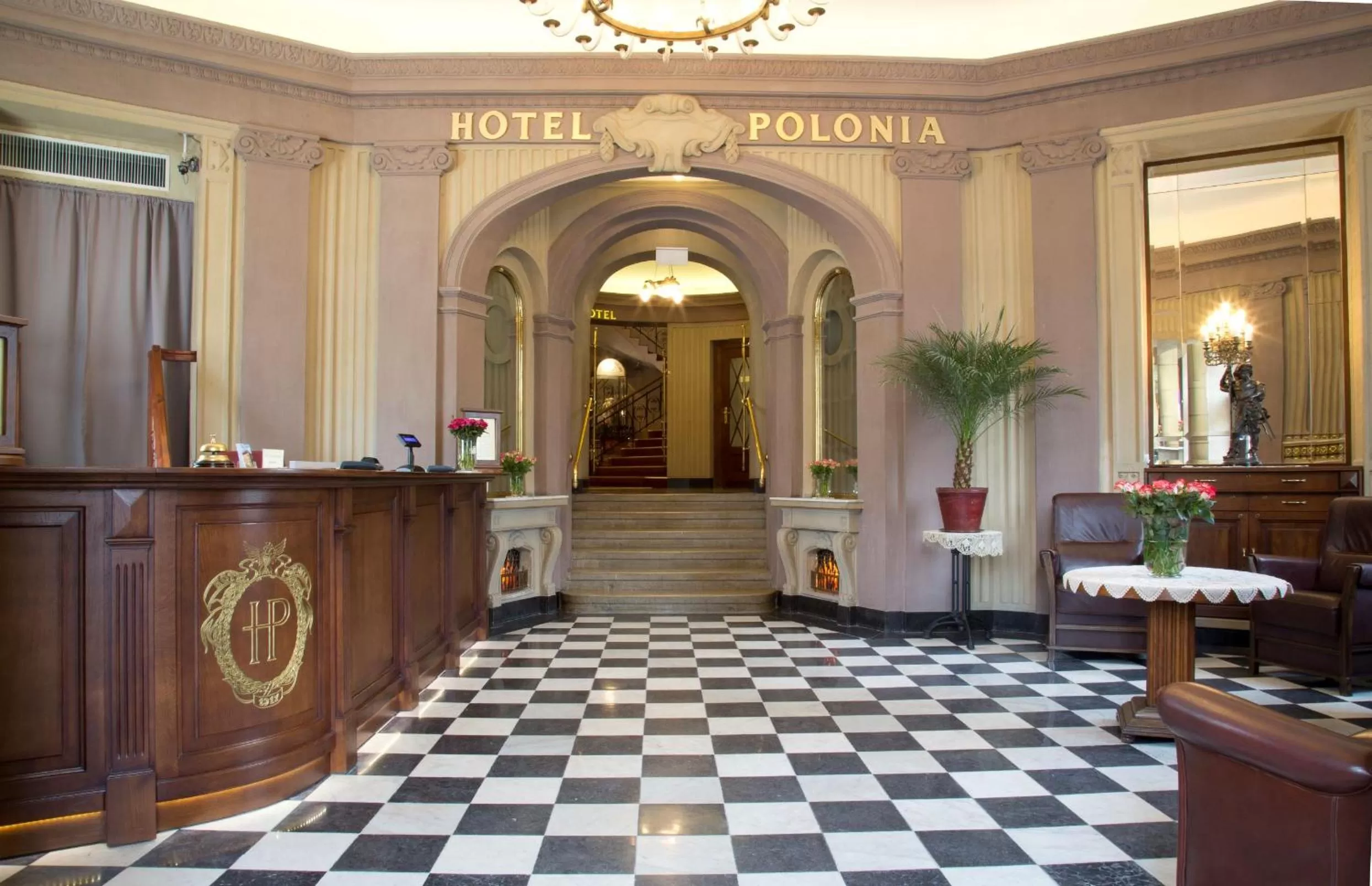 Lobby or reception in Hotel Polonia