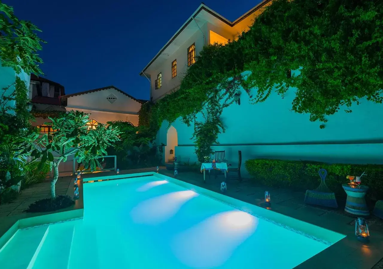 Pool view in The Seyyida Hotel and Spa Pool view in The Seyyida Hotel and Spa