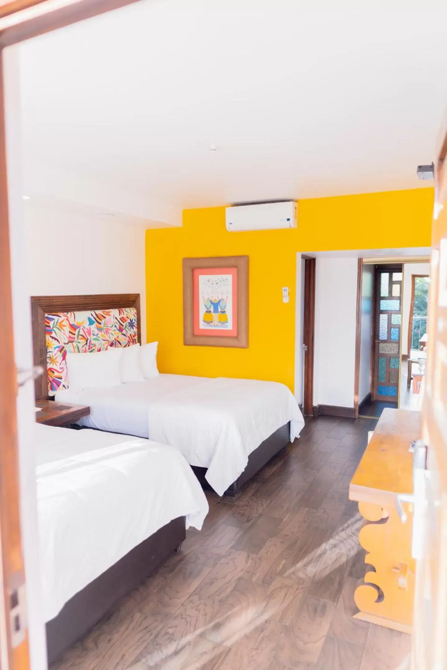 Double Room with Two Double Beds in Hotel Posada El Rey Sol Double Room with Two Double Beds in Hotel Posada El Rey Sol