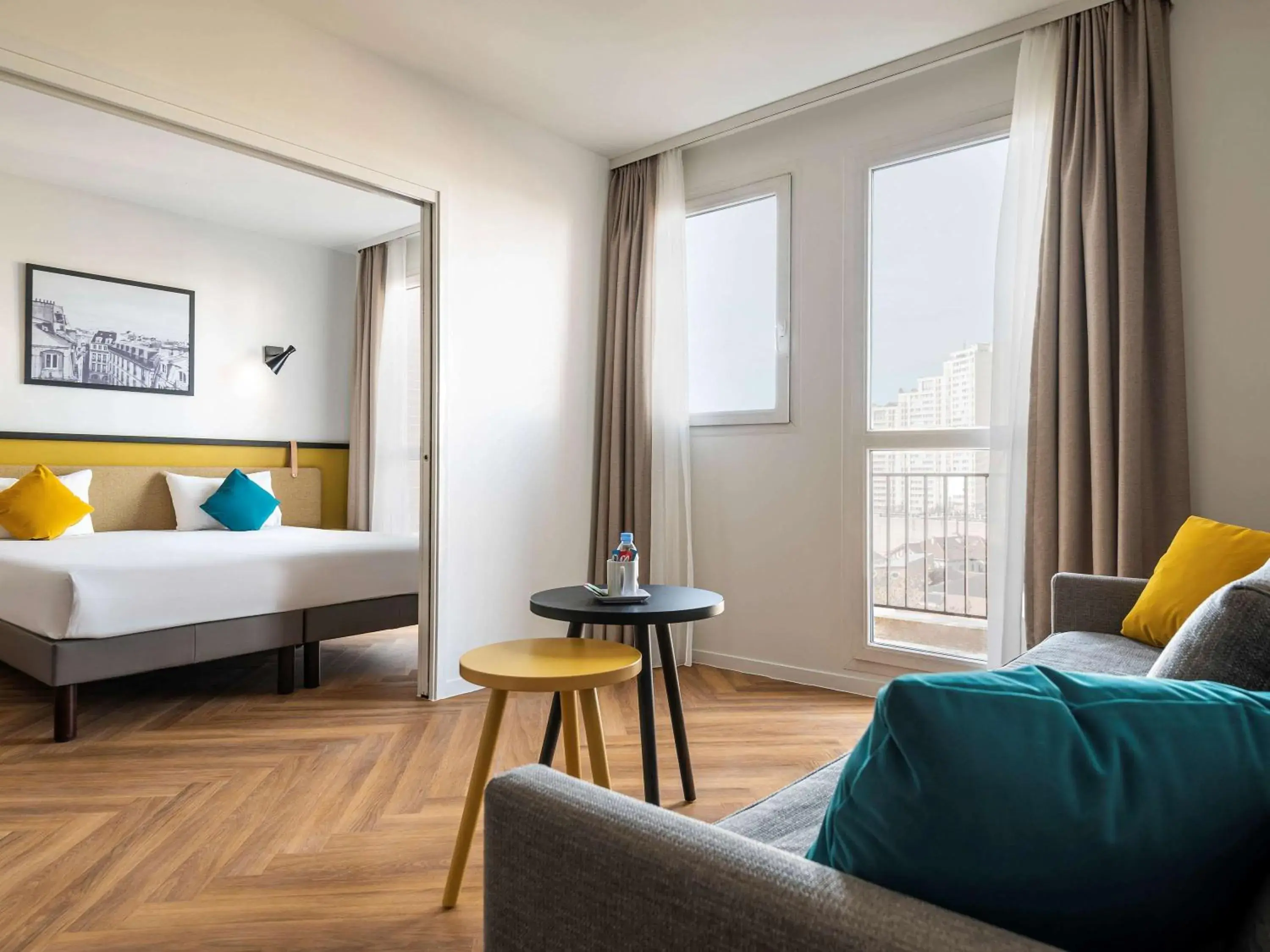 Photo of the whole room, Bed in Aparthotel Adagio Paris Montrouge