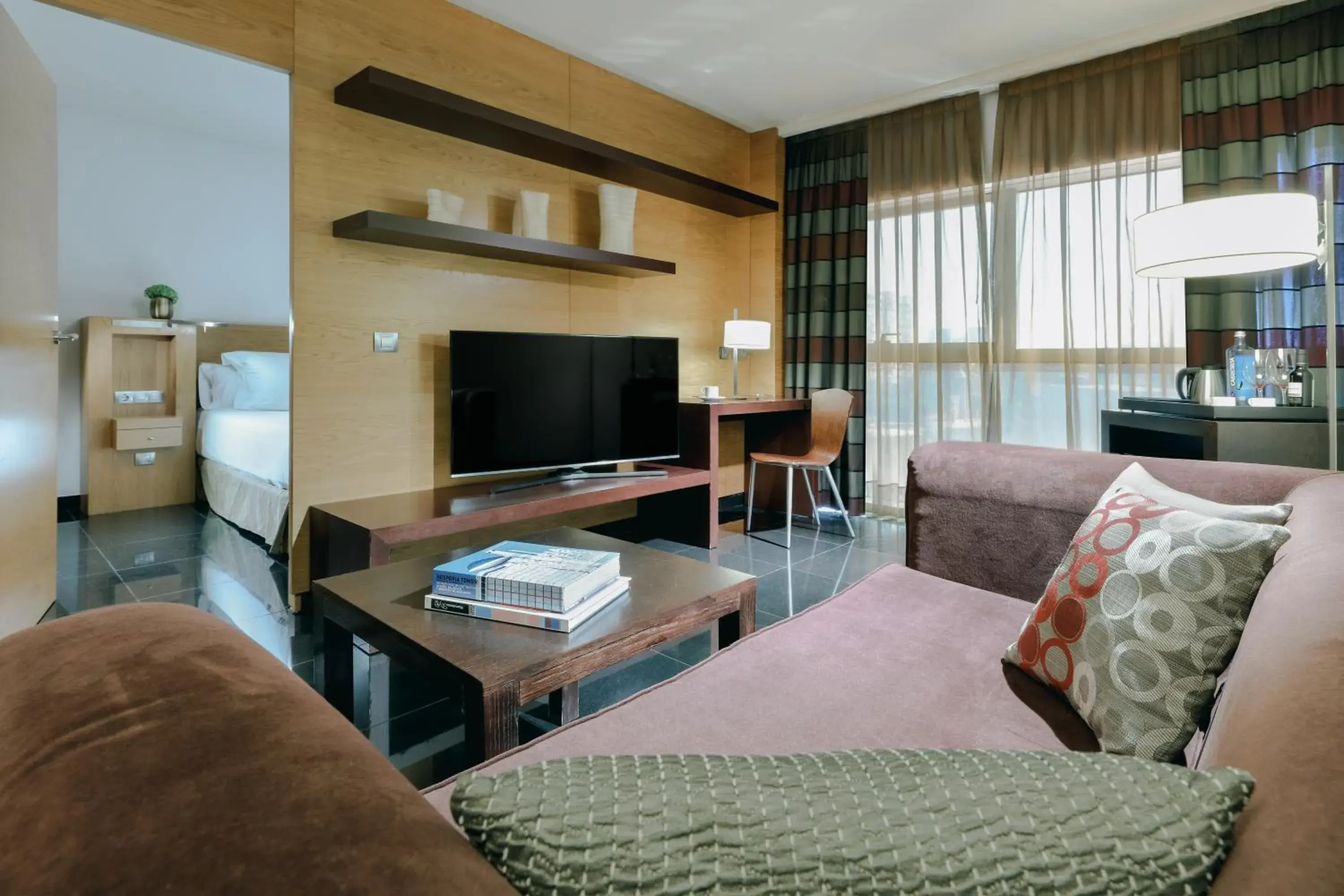 Living room, Seating Area in Hesperia Fira Suites