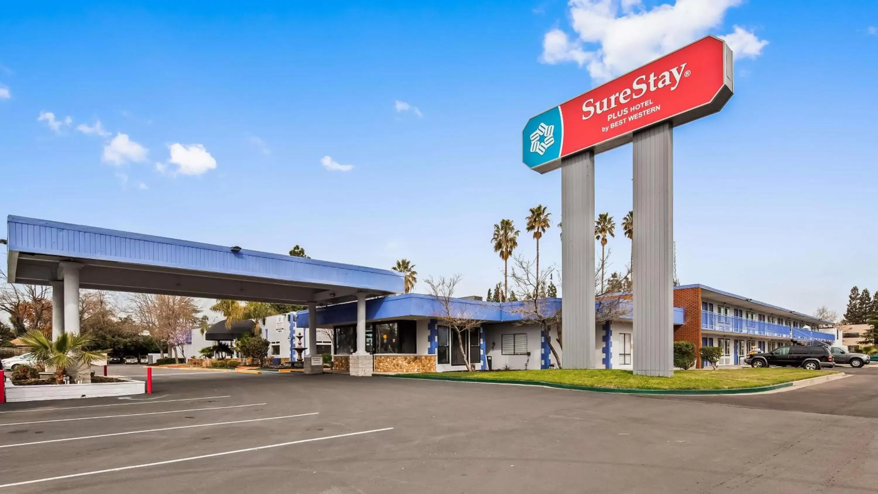 Property building in SureStay Plus Hotel by Best Western Sacramento Cal Expo