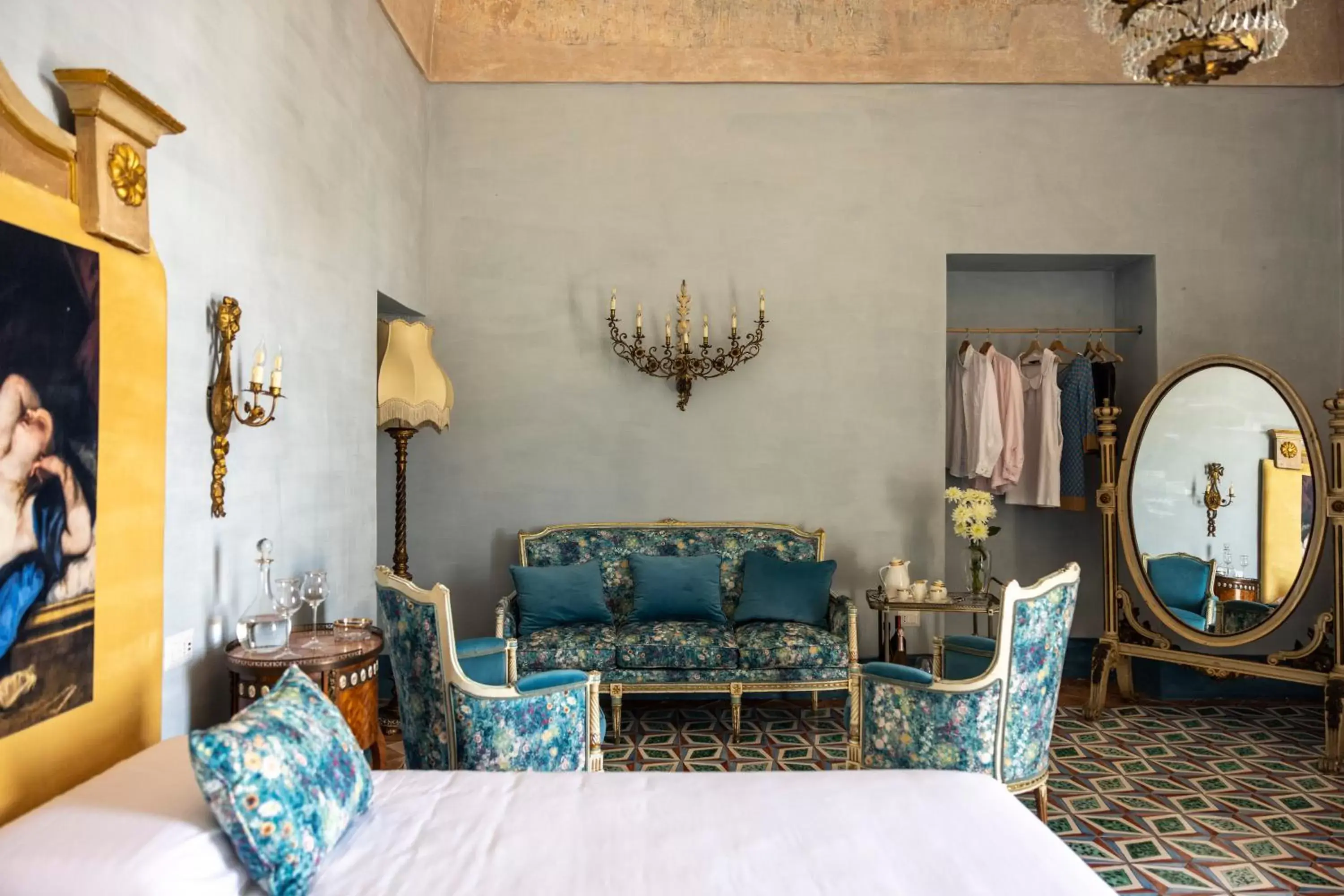 Living room, Seating Area in Villa Carafa De Cillis