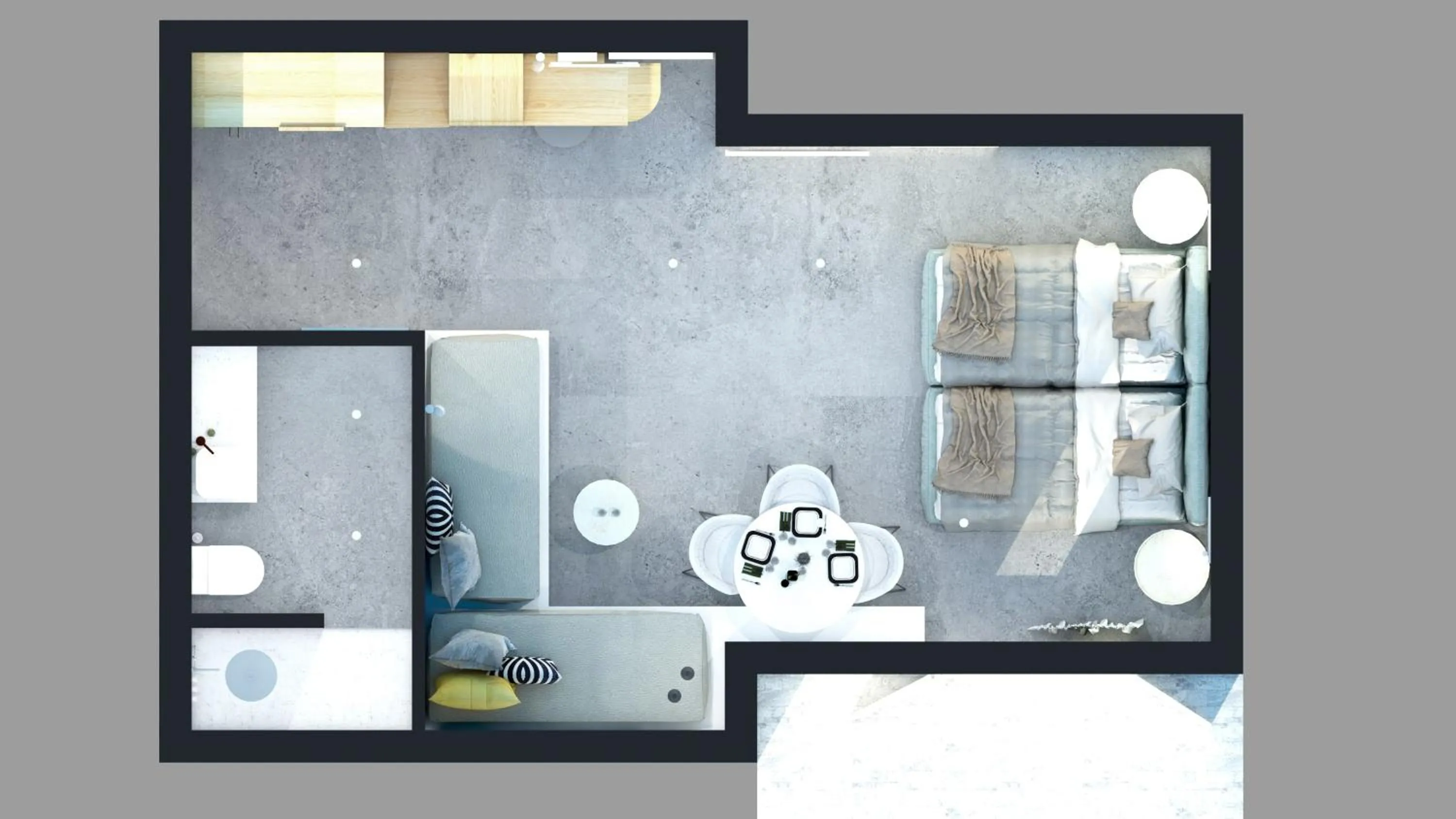 Floor plan in A Hotel Mykonos