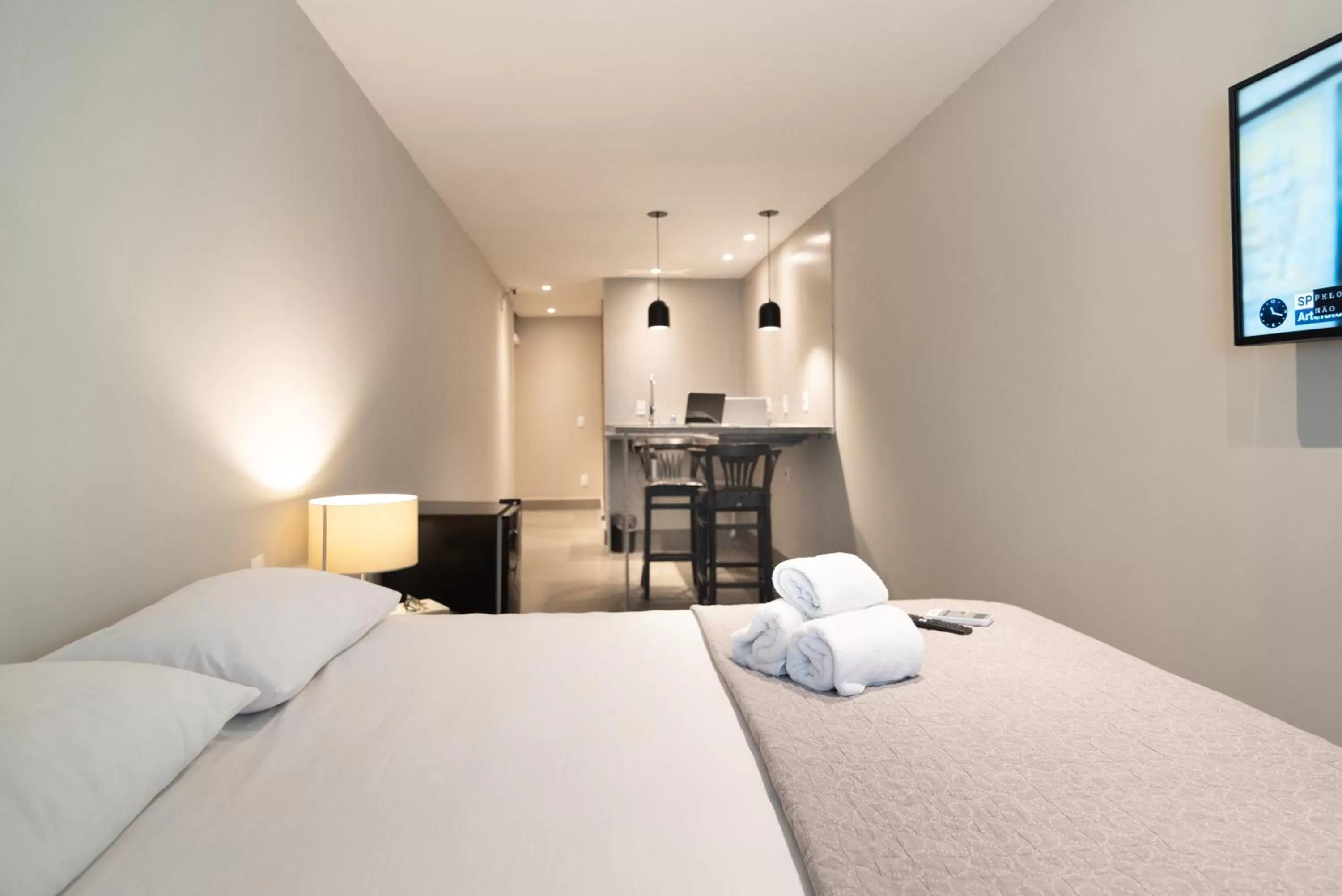 Bed in HMG Rio Suítes