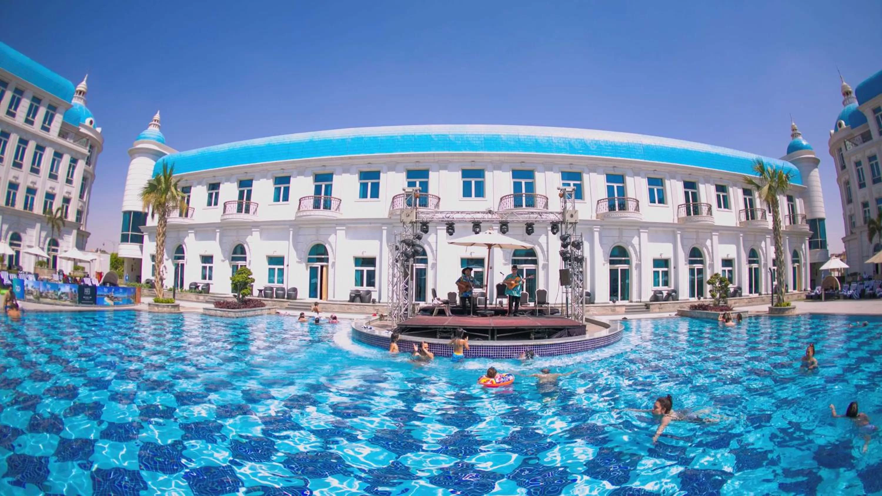 Pool view in Royal Maxim Palace Kempinski Cairo