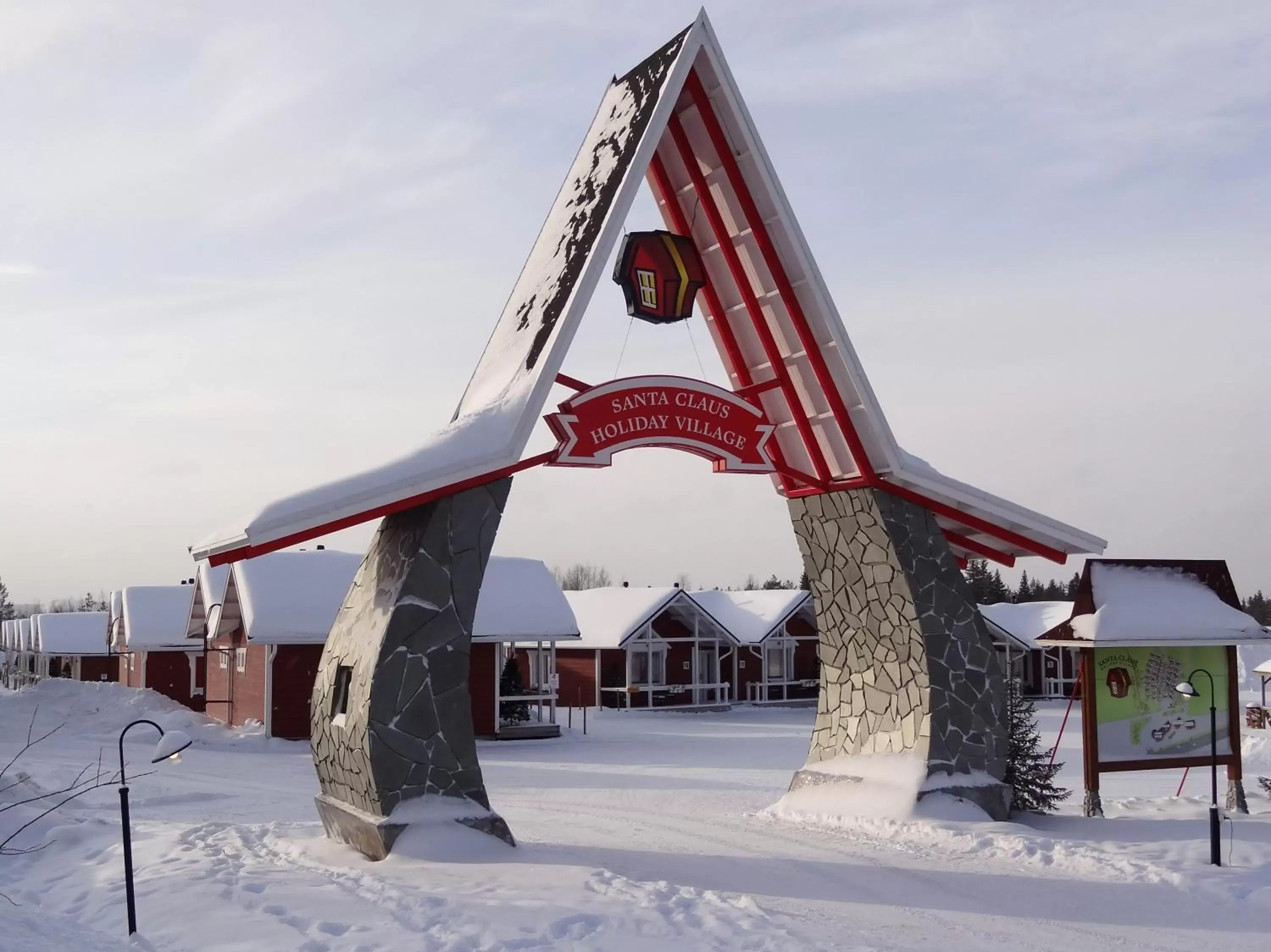 Property logo or sign in Santa Claus Holiday Village