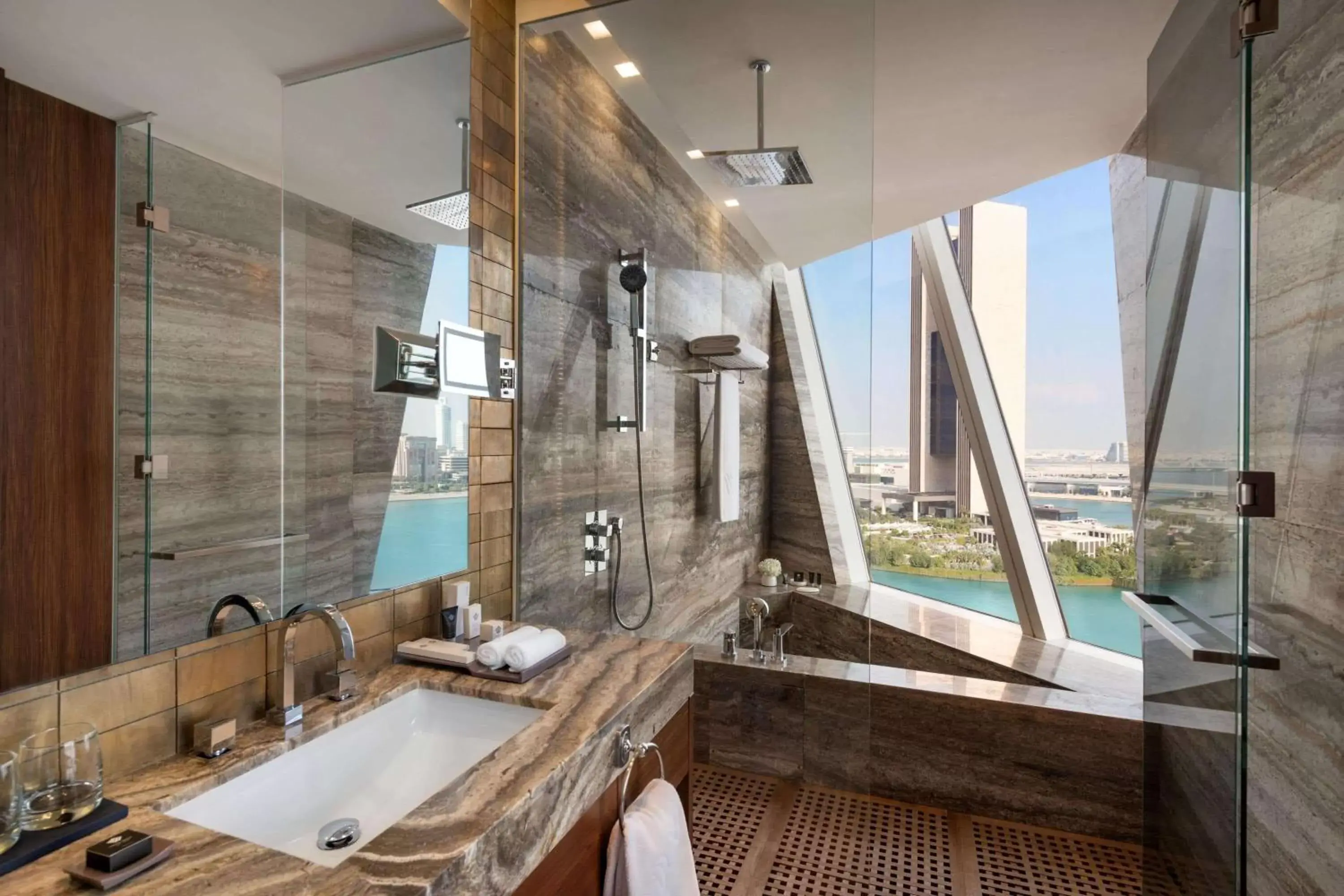 TV and multimedia, Bathroom in Wyndham Grand Manama