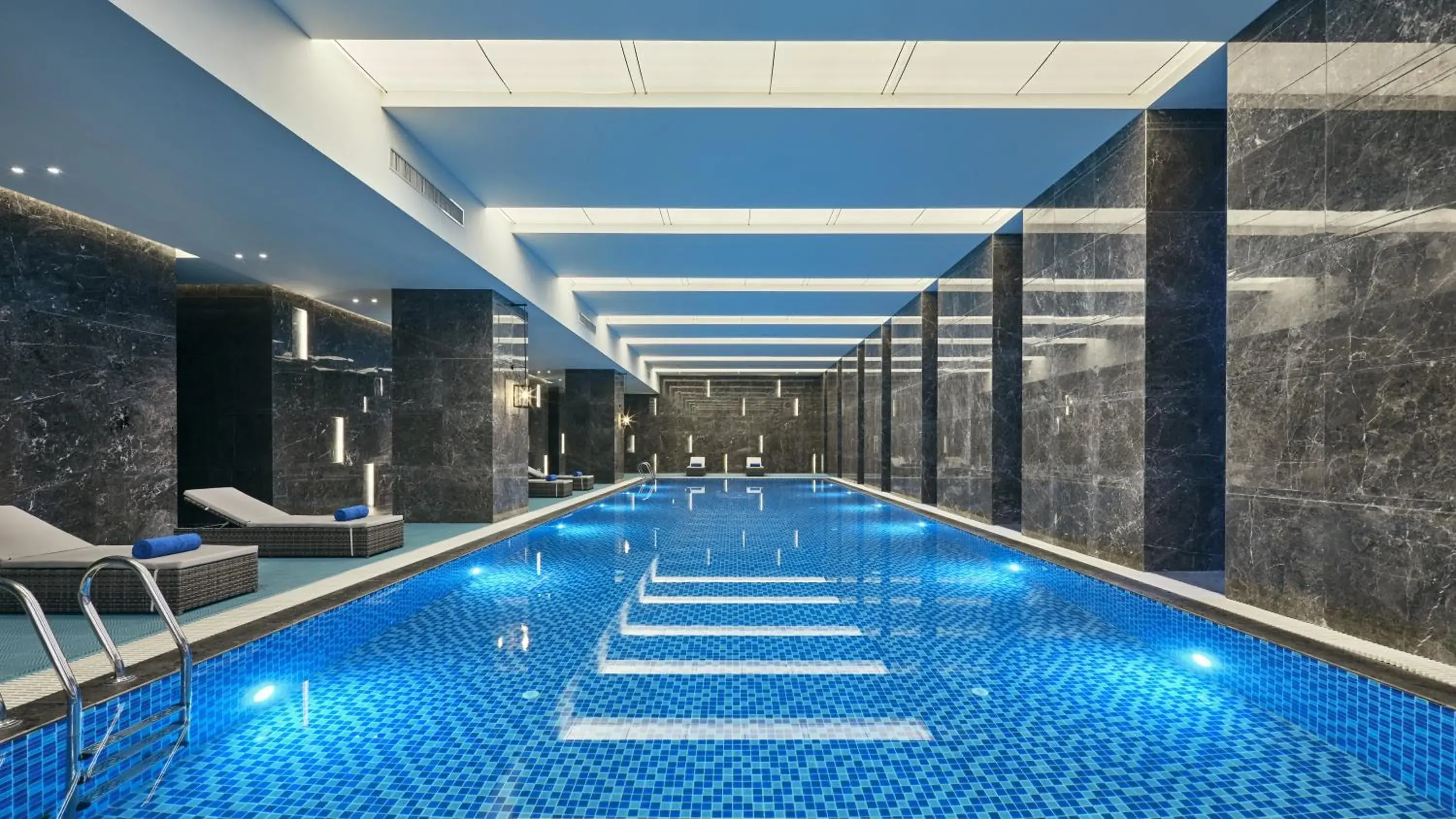 Swimming Pool in Crowne Plaza Wuhan Development Zone, an IHG Hotel