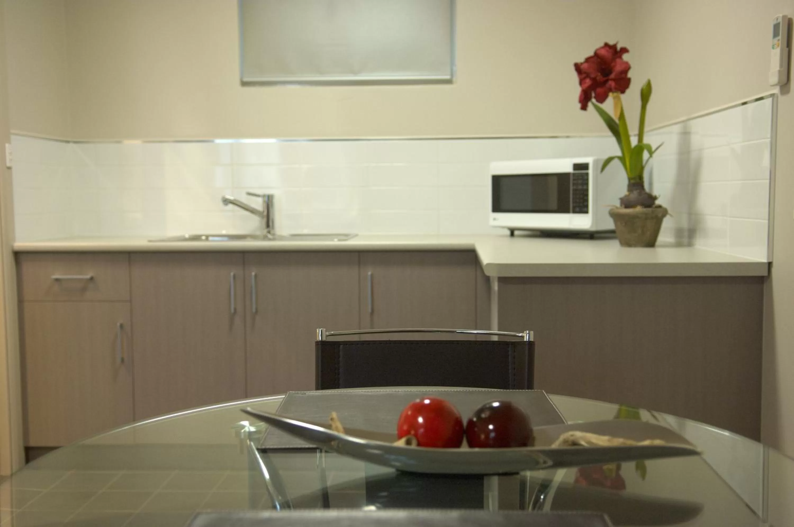 Kitchen or kitchenette in Tower Motor Inn