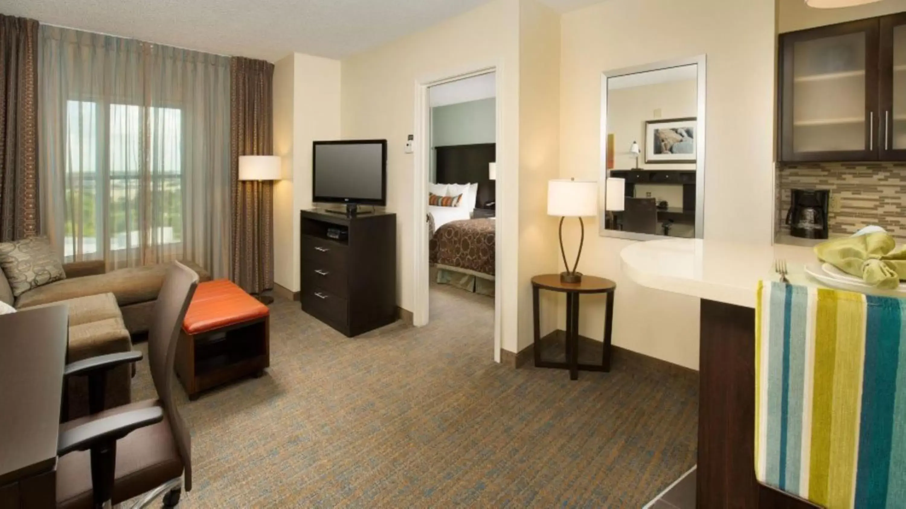Photo of the whole room, TV/Entertainment Center in Staybridge Suites Houston West - Energy Corridor, an IHG Hotel